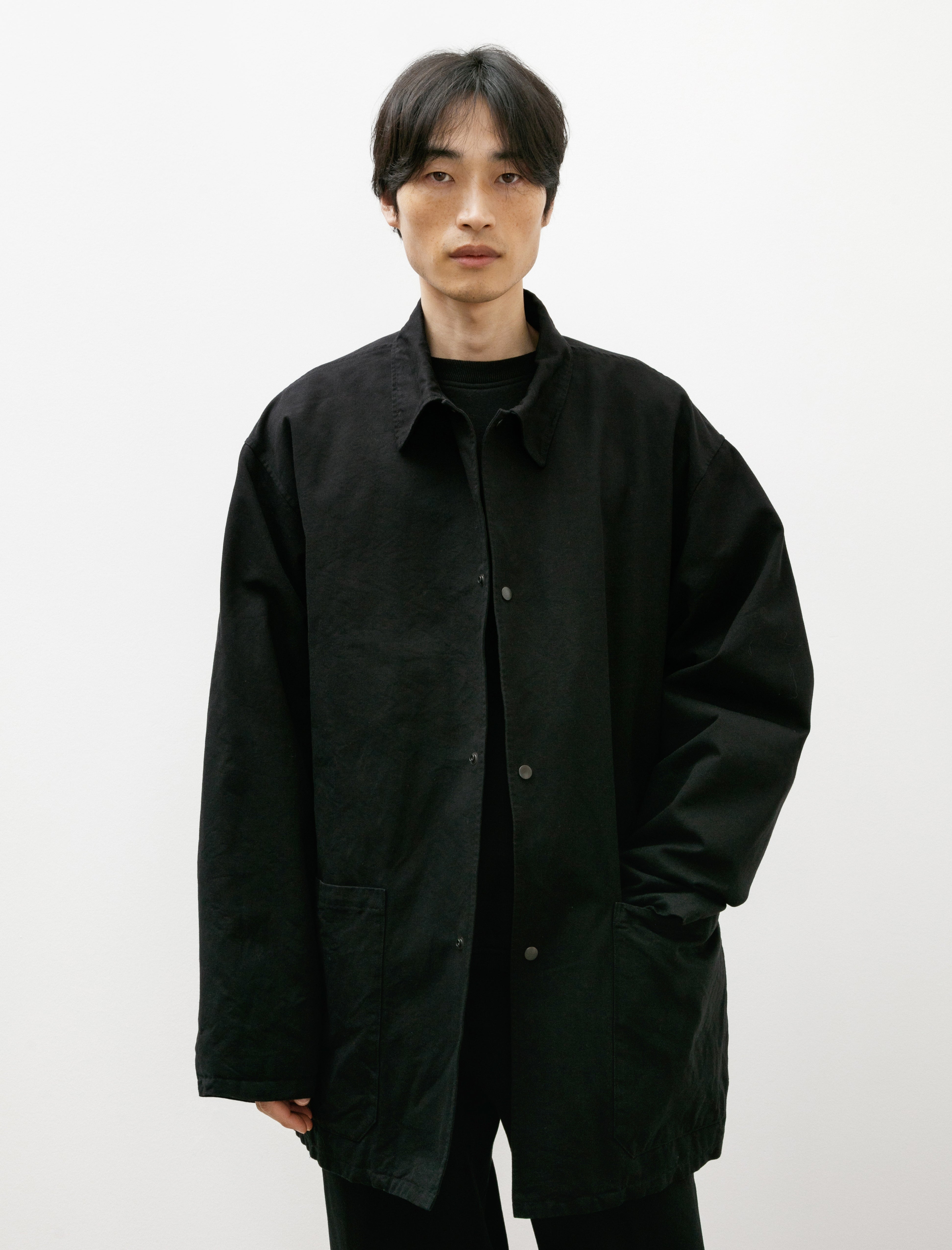 Comoli Post-Work Twill Jacket Black