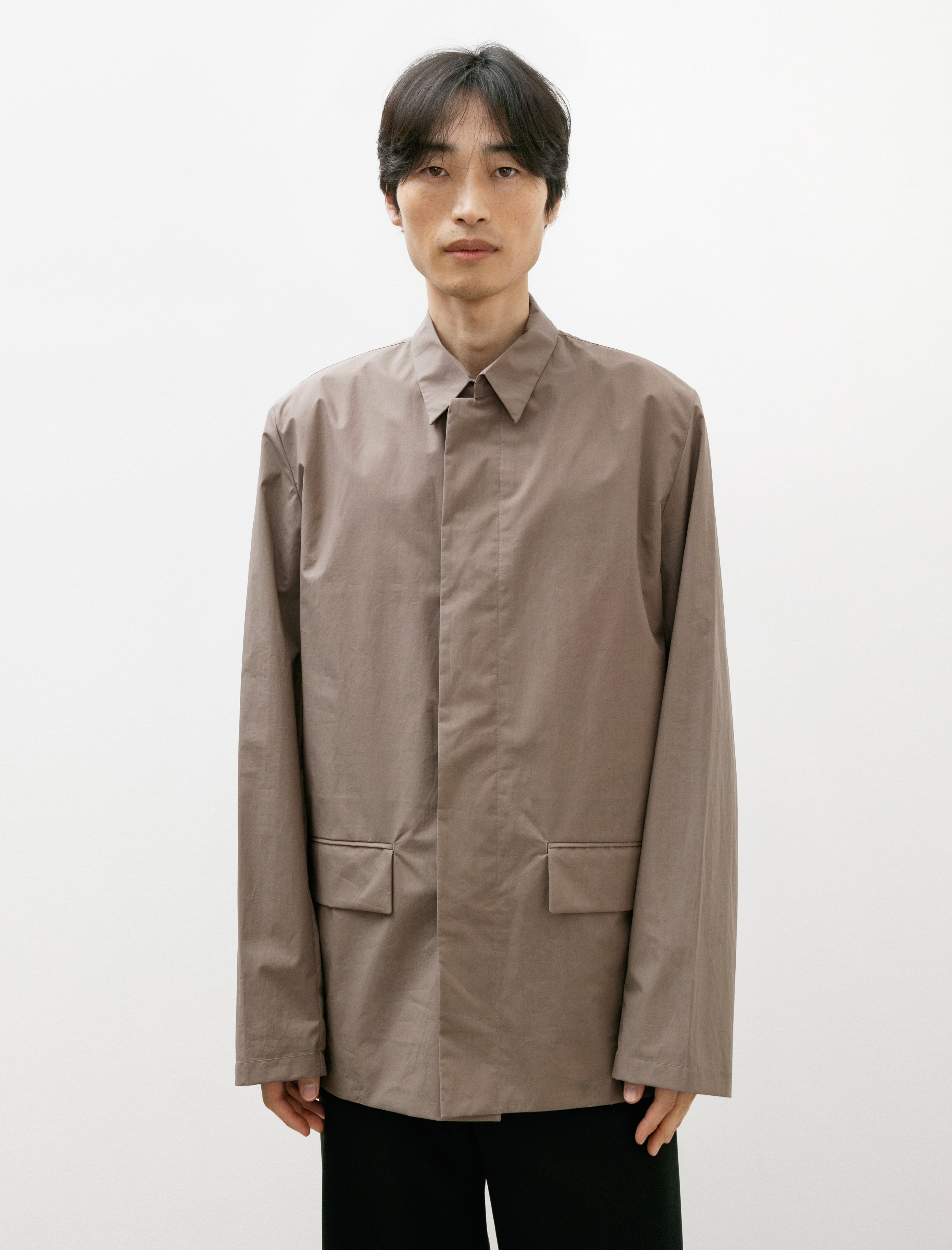 Rier Jacket Popelin Waxed Argile