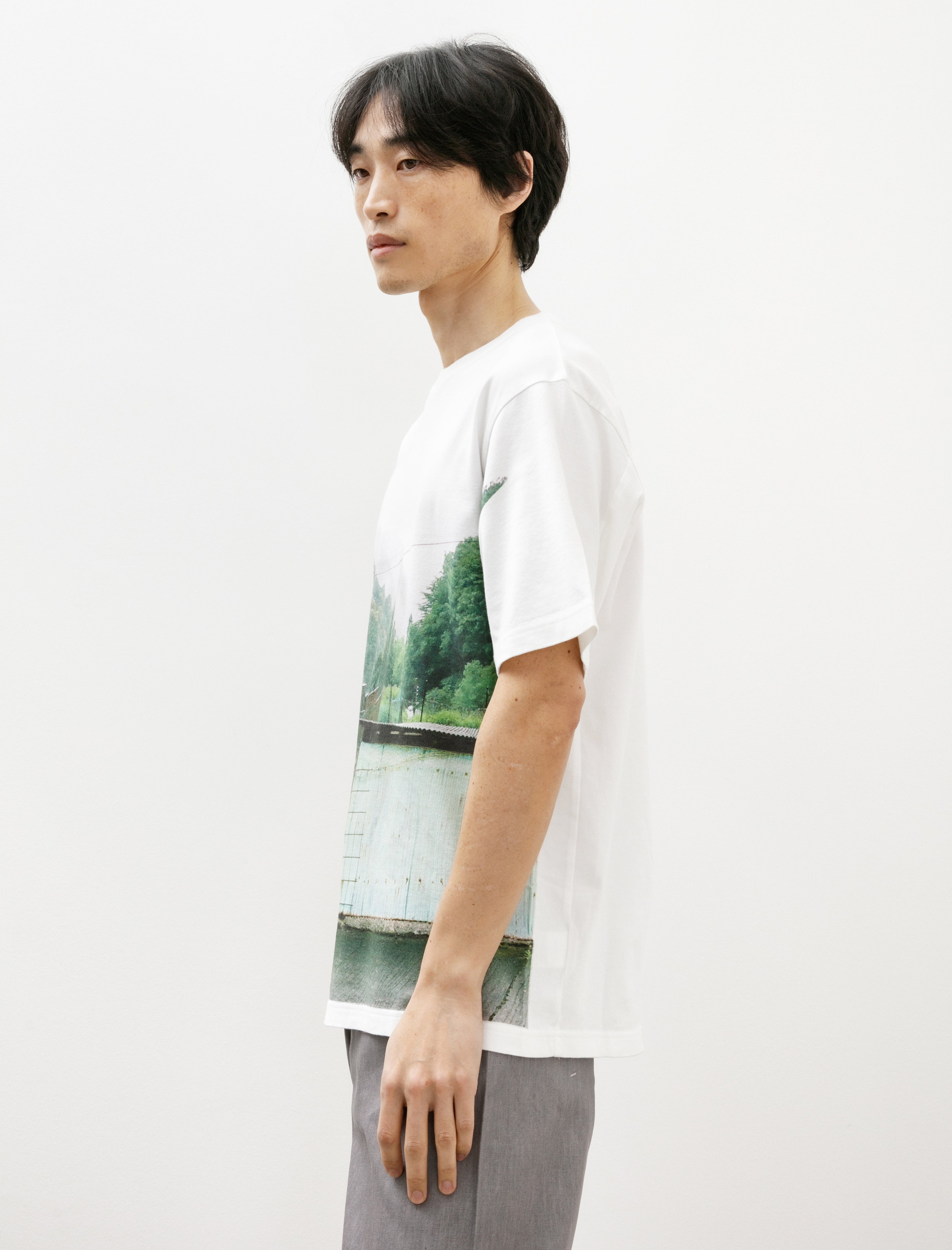 Seya Printed T-Shirt White Fog Colour Print