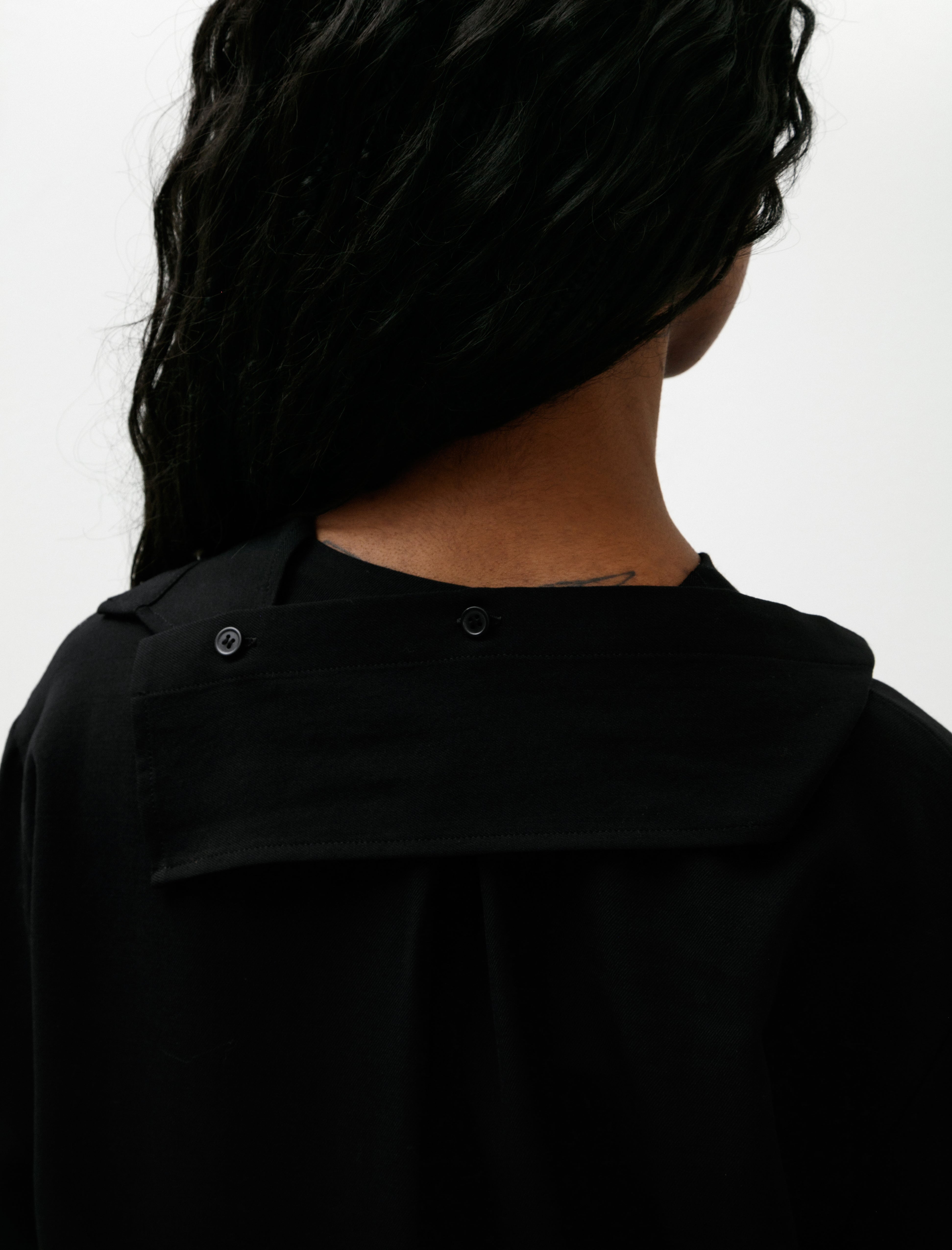 Y's by Yohji Yamamoto Sailor Collar Blouse Black