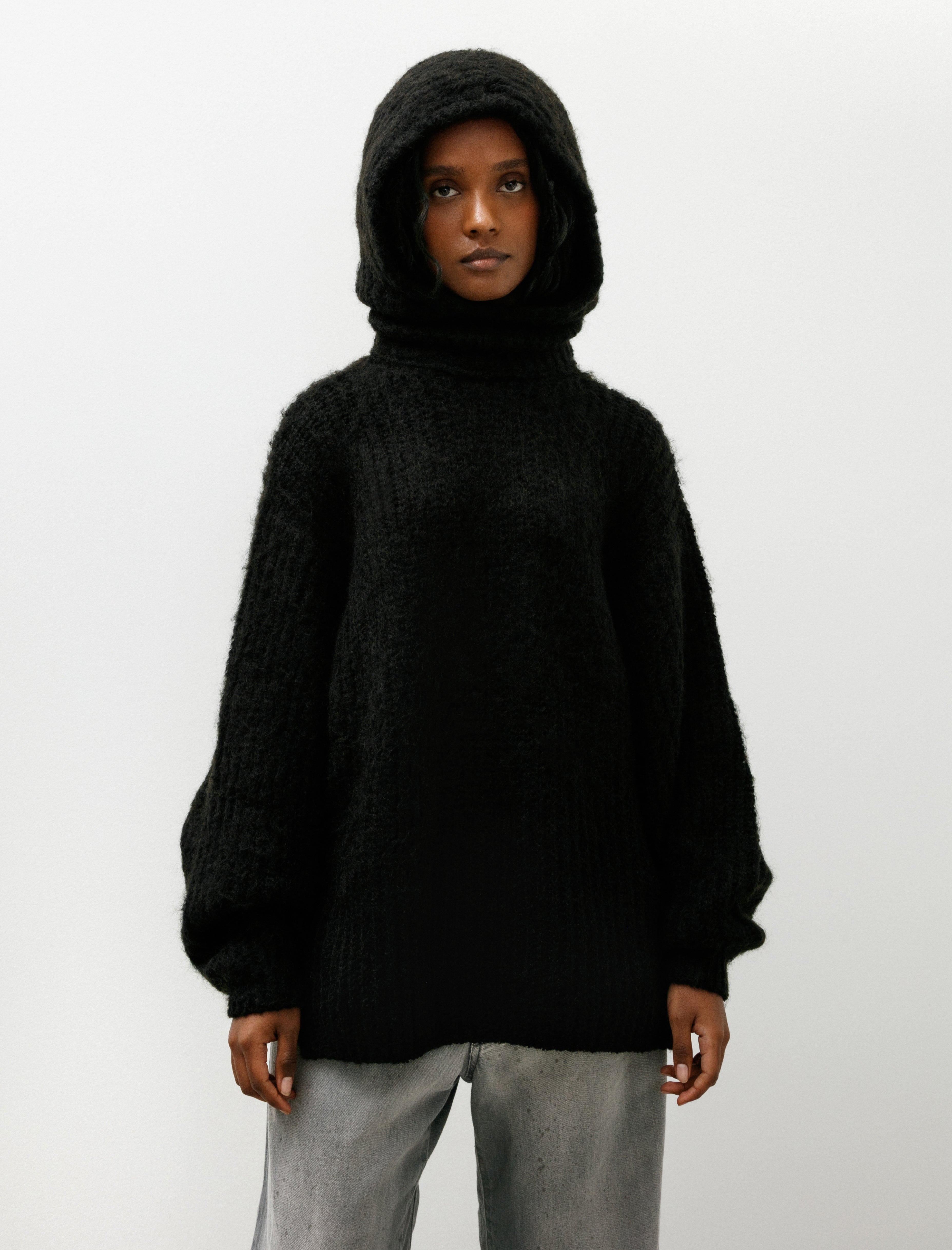 Y's by Yohji Yamamoto Raised Hoodie Black