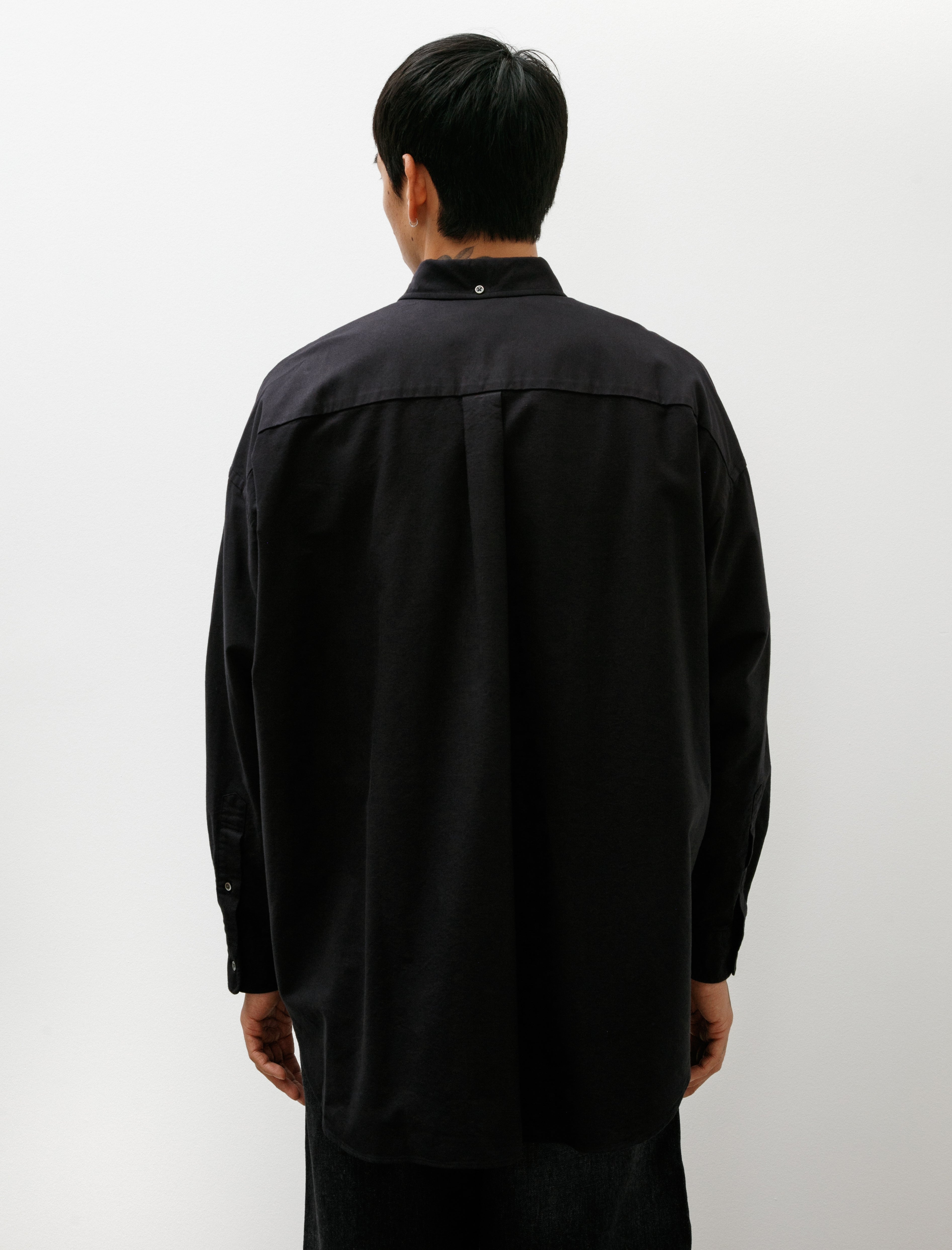 Graphpaper Oxford L/S Oversized B.D Shirt Black