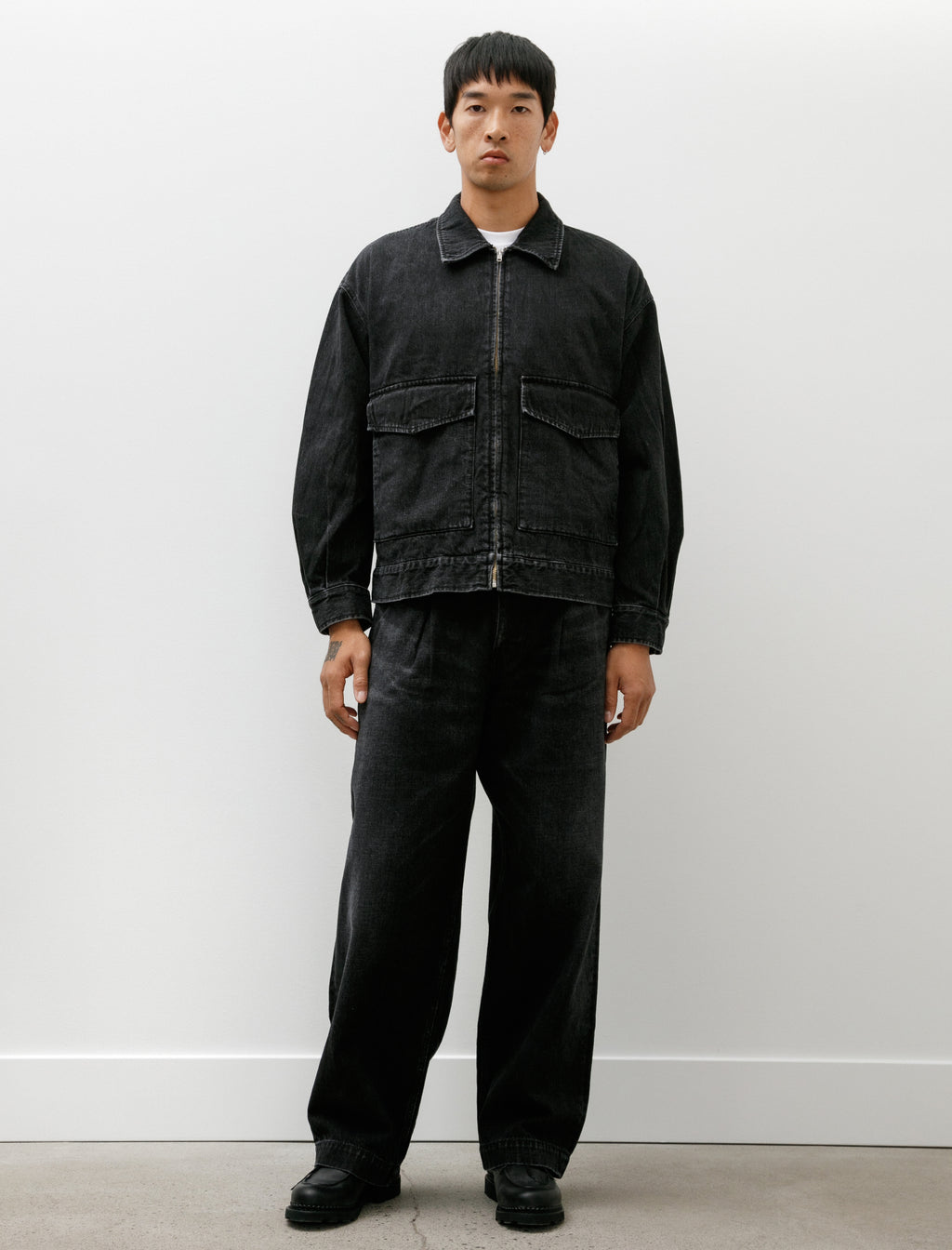 Selvage Denim Belted Pants サイズ1 Selvage Denim Belted Pants -DARK FADE-(1(MEN) Black Dark