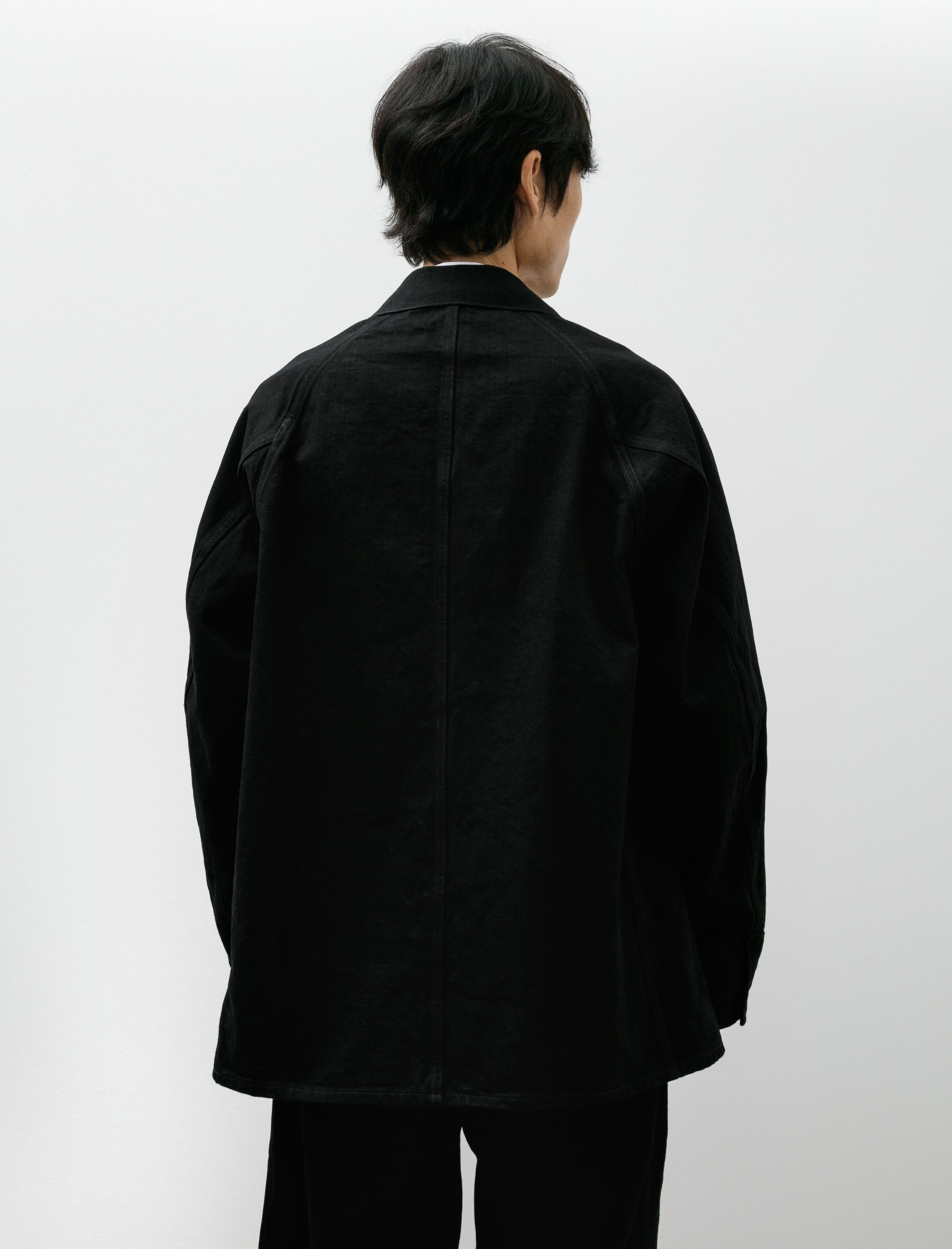 Comoli Black Denim Work Jacket