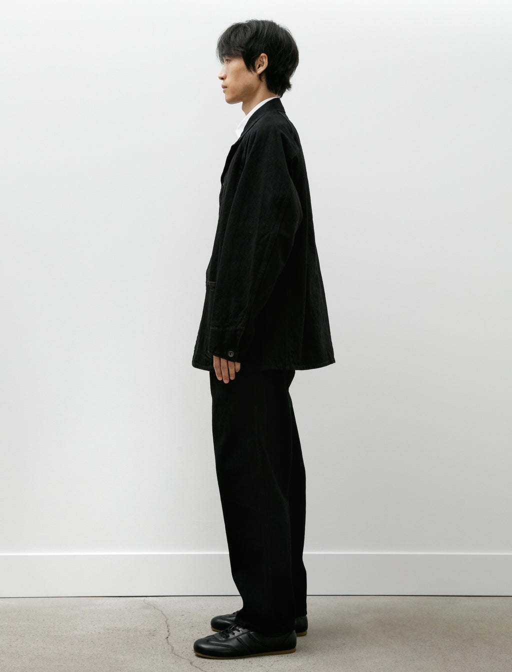 COMOLI BELTED PANTS ネイビー　4 COMOLI Denim Belted Pants, Navy – Navyblue