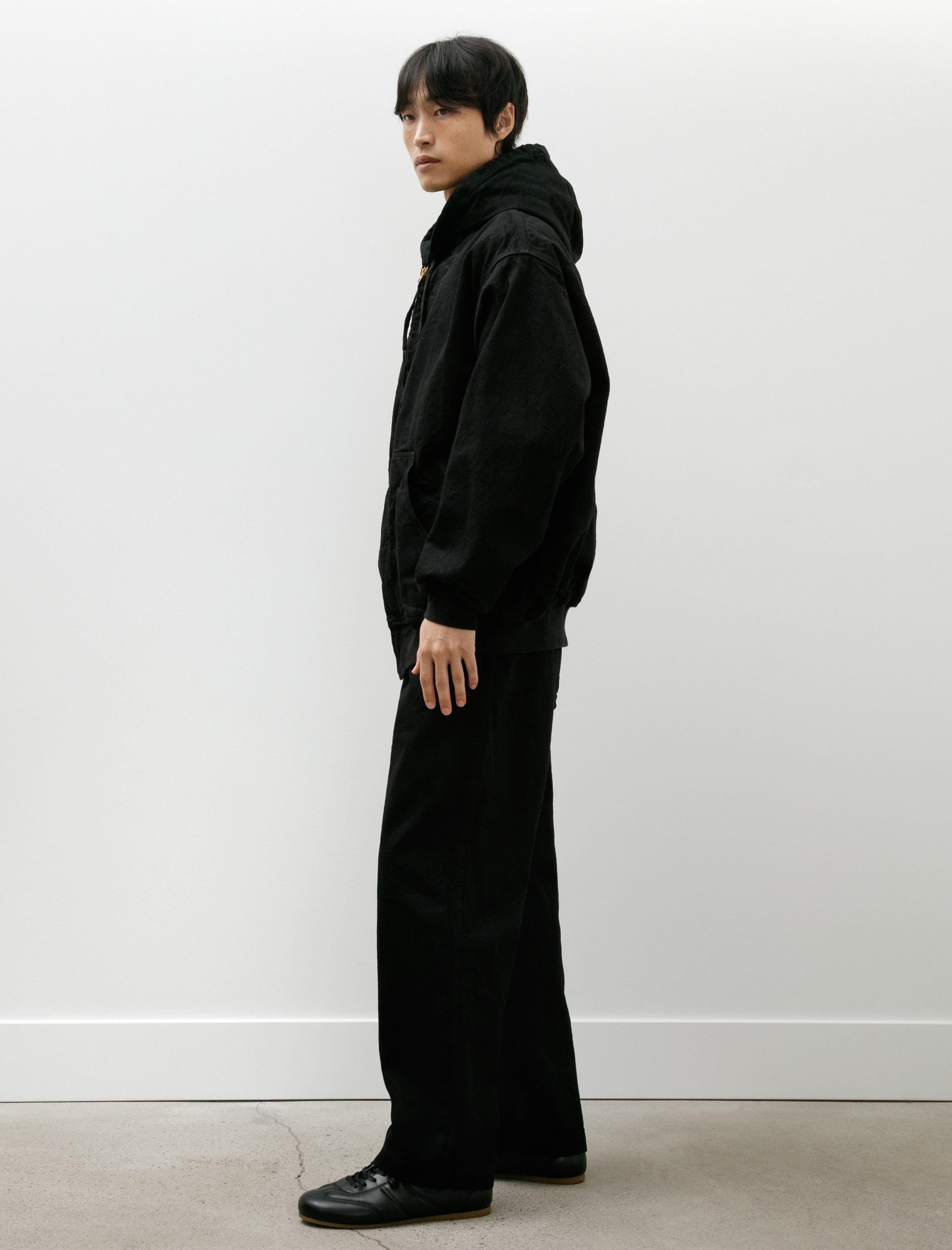 Comoli Black Denim Over Pants