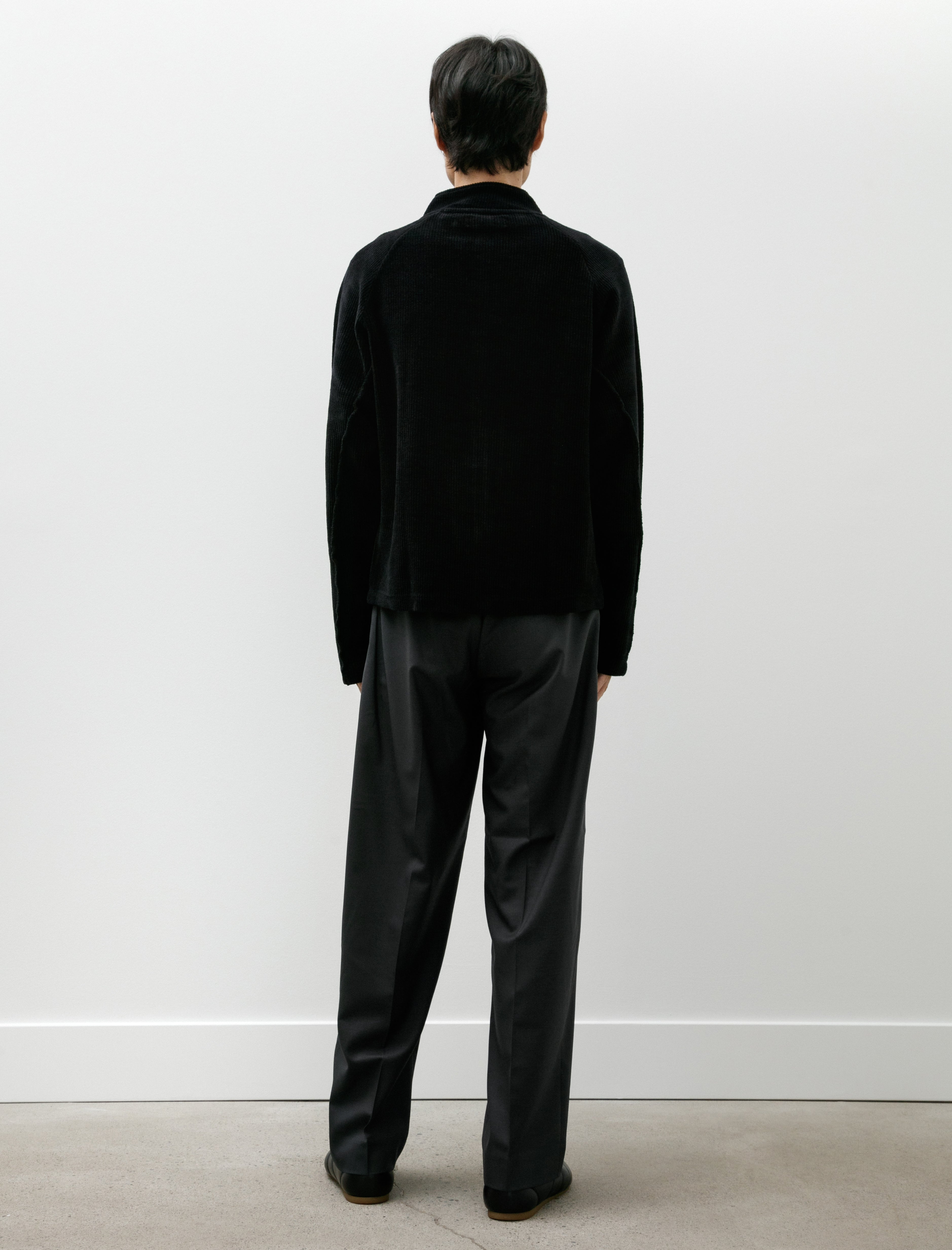 mfpen Service Trousers Solid Grey Wool