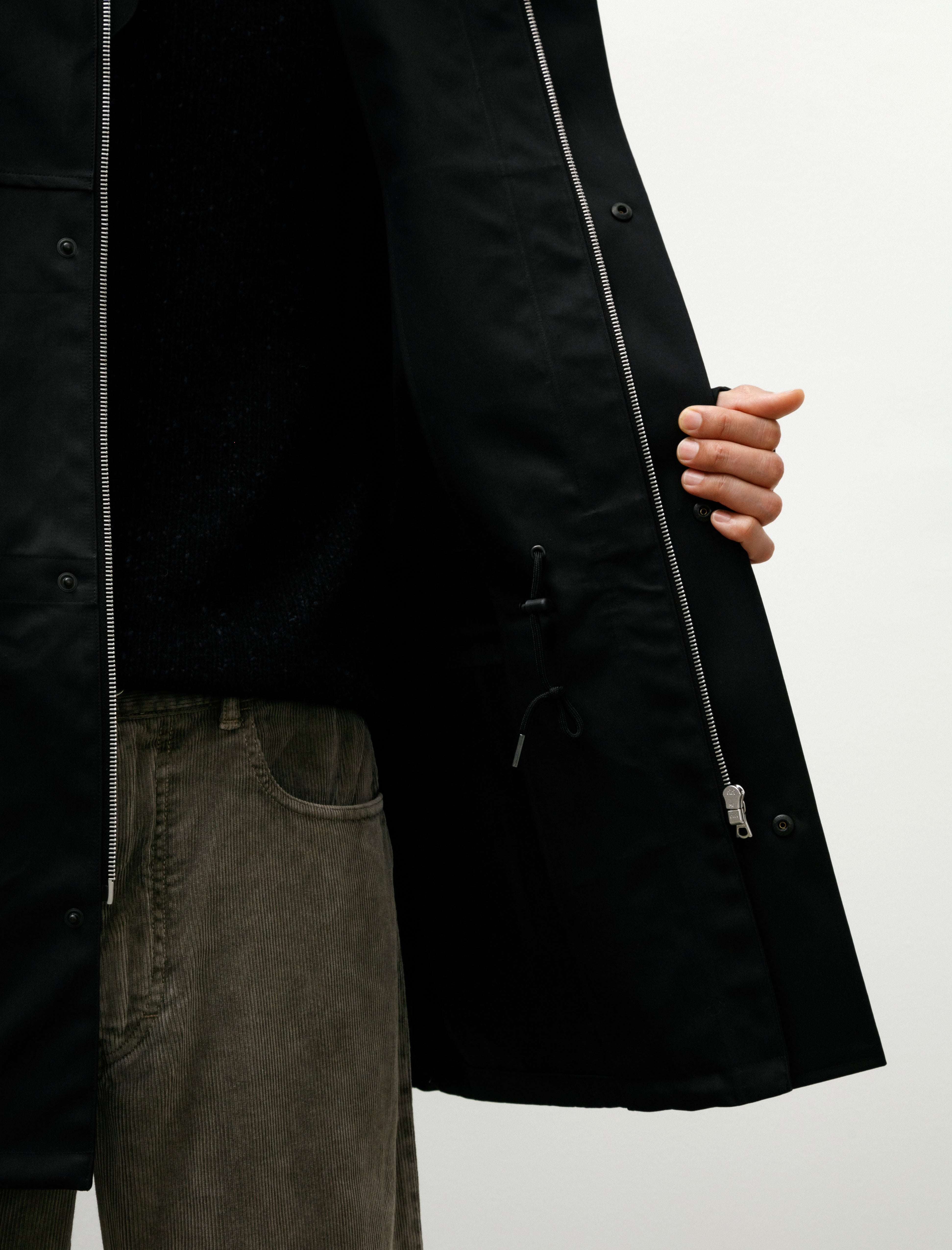 Auralee High Density Bonded Cotton Gabardine Blouson Dark Navy