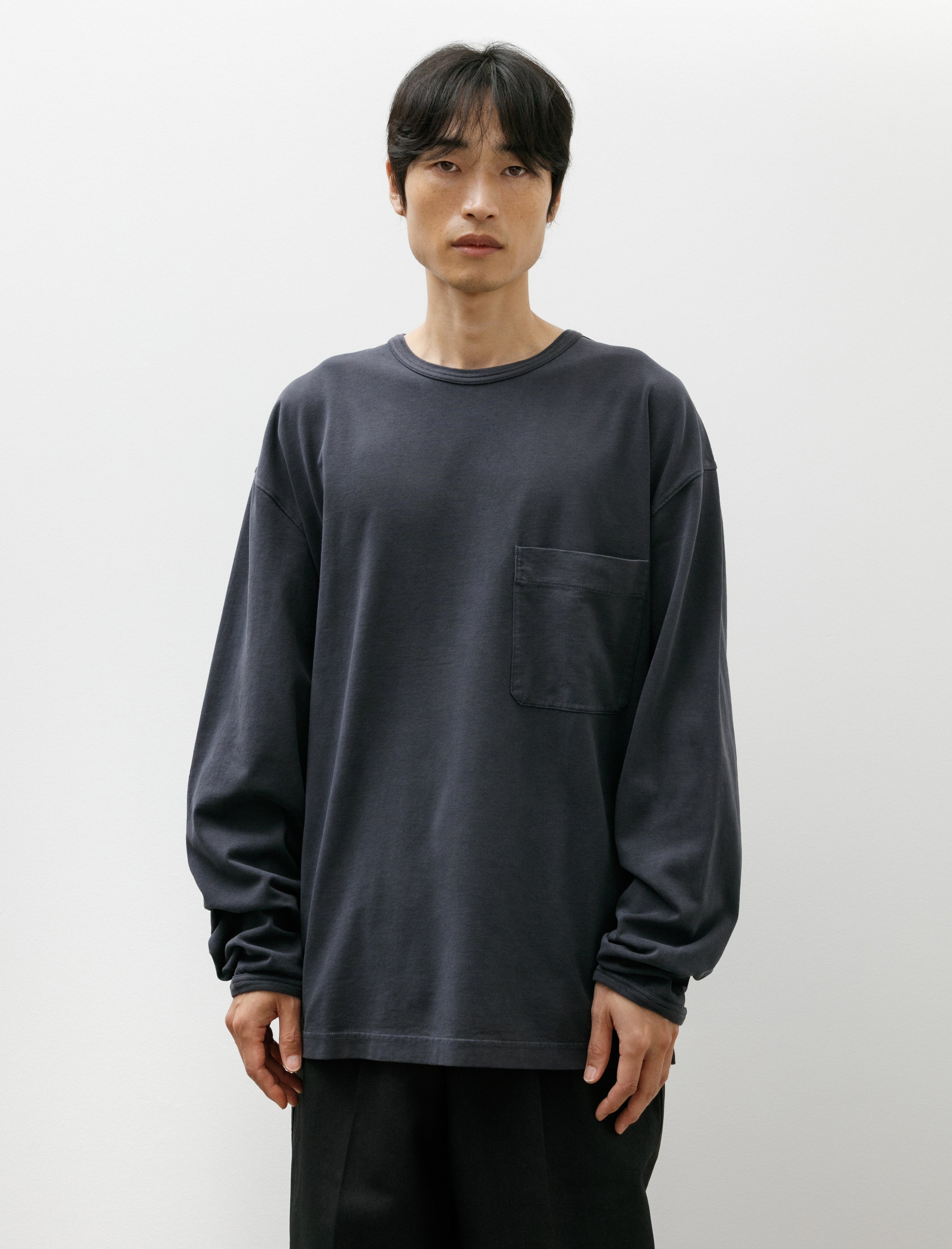 Lemaire Long Sleeve T-Shirt Stone Blue