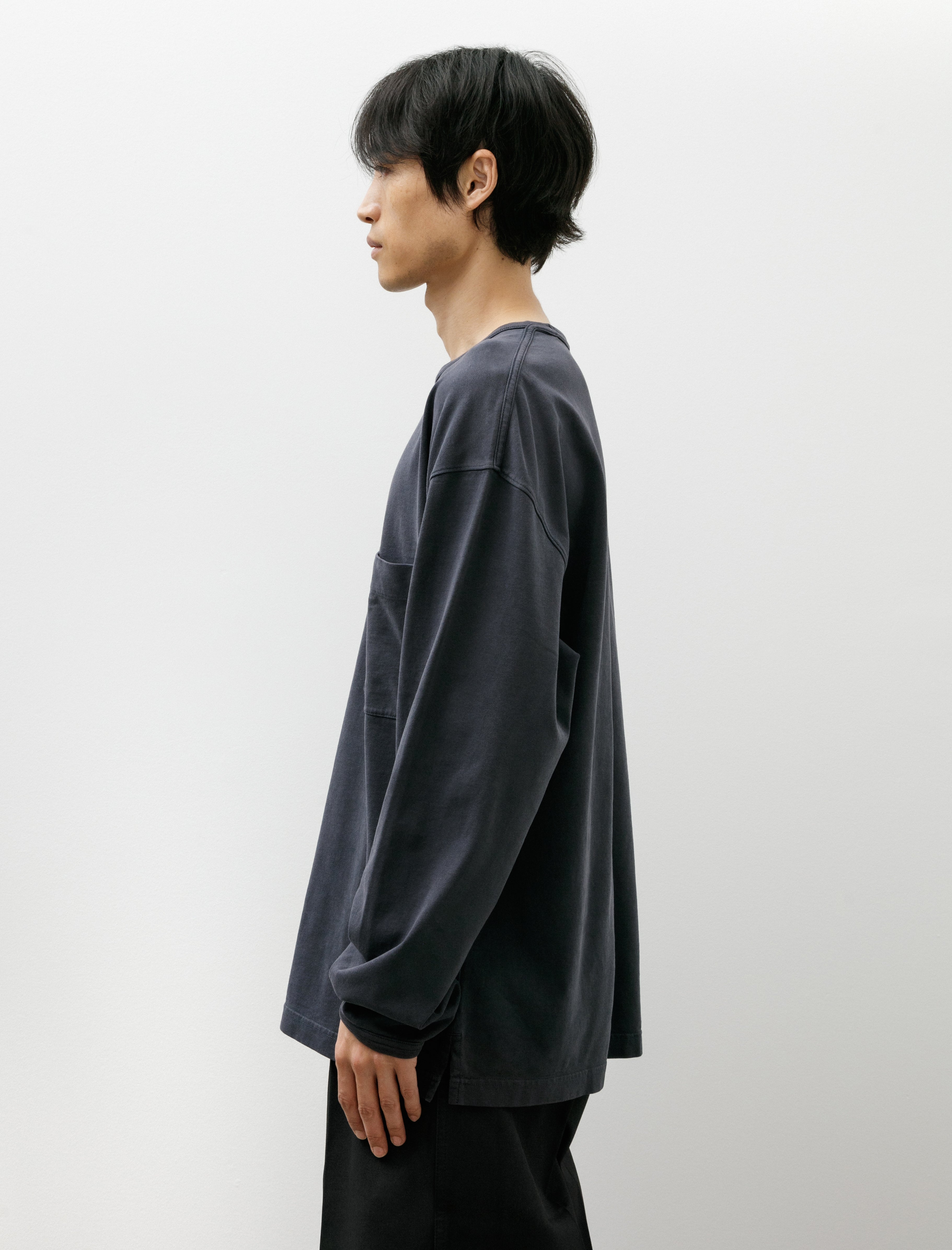 Lemaire Long Sleeve T-Shirt Stone Blue