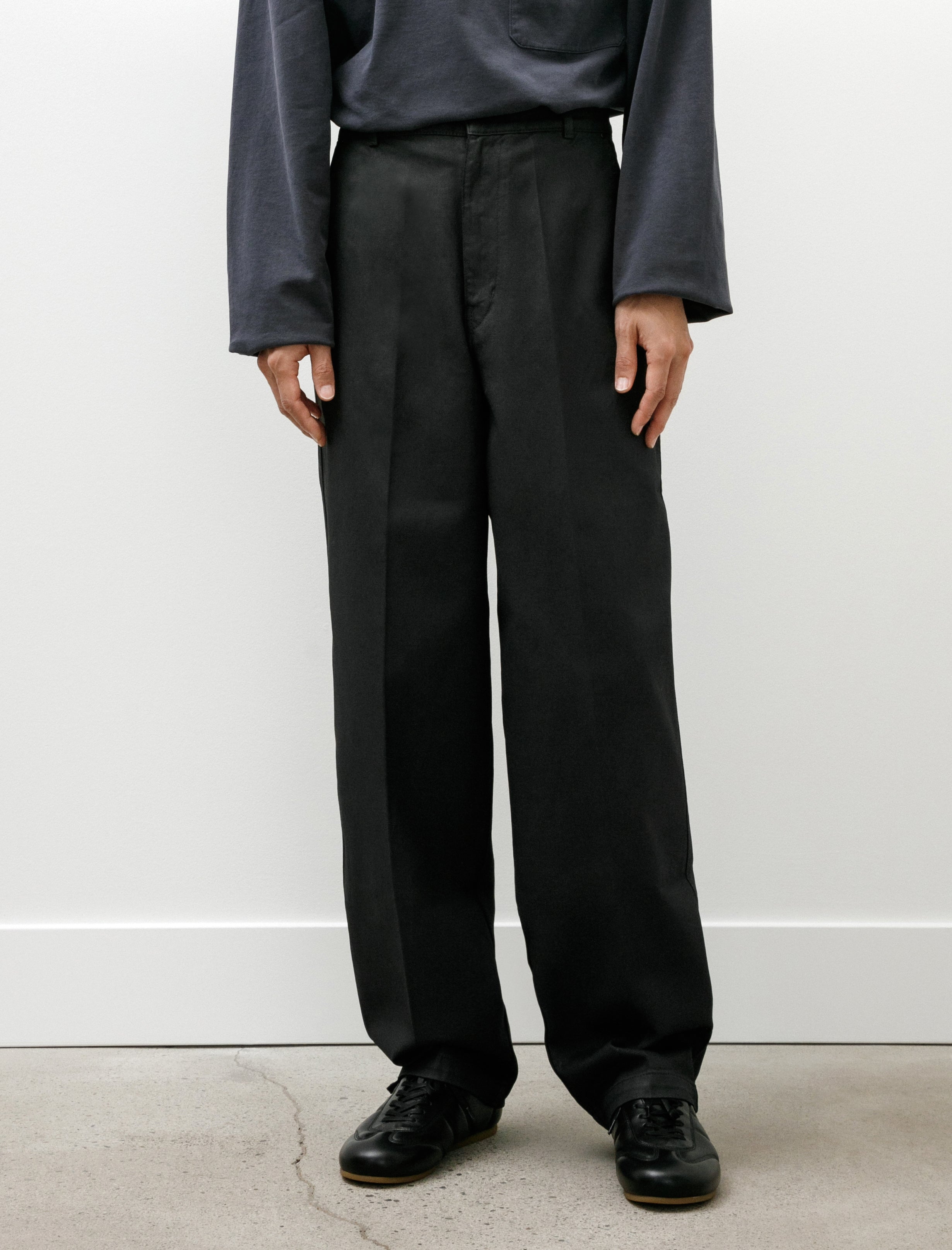 Lemaire Maxi Barrel Workwear Pants Coal