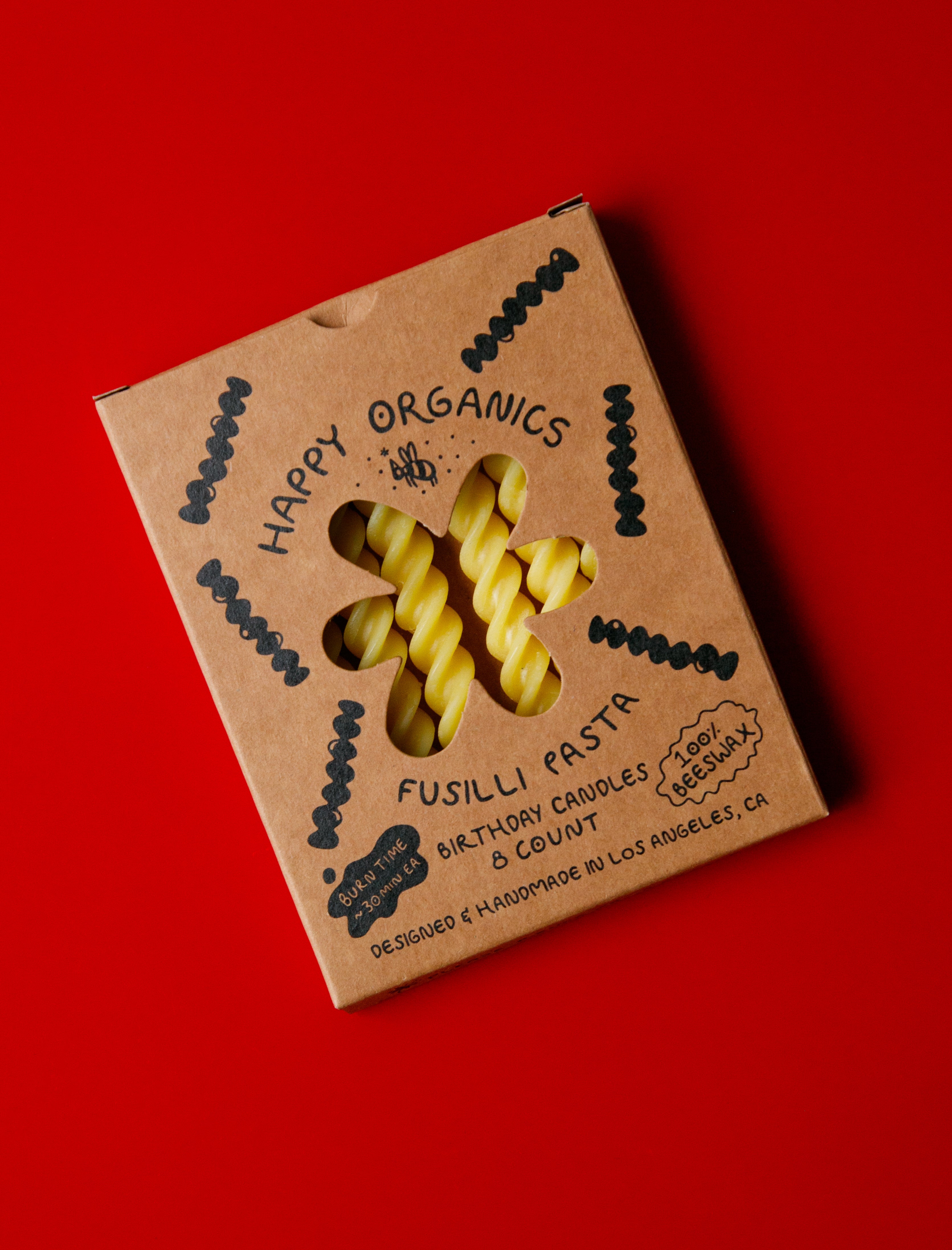 Happy Organics Fusilli Birthday Candles