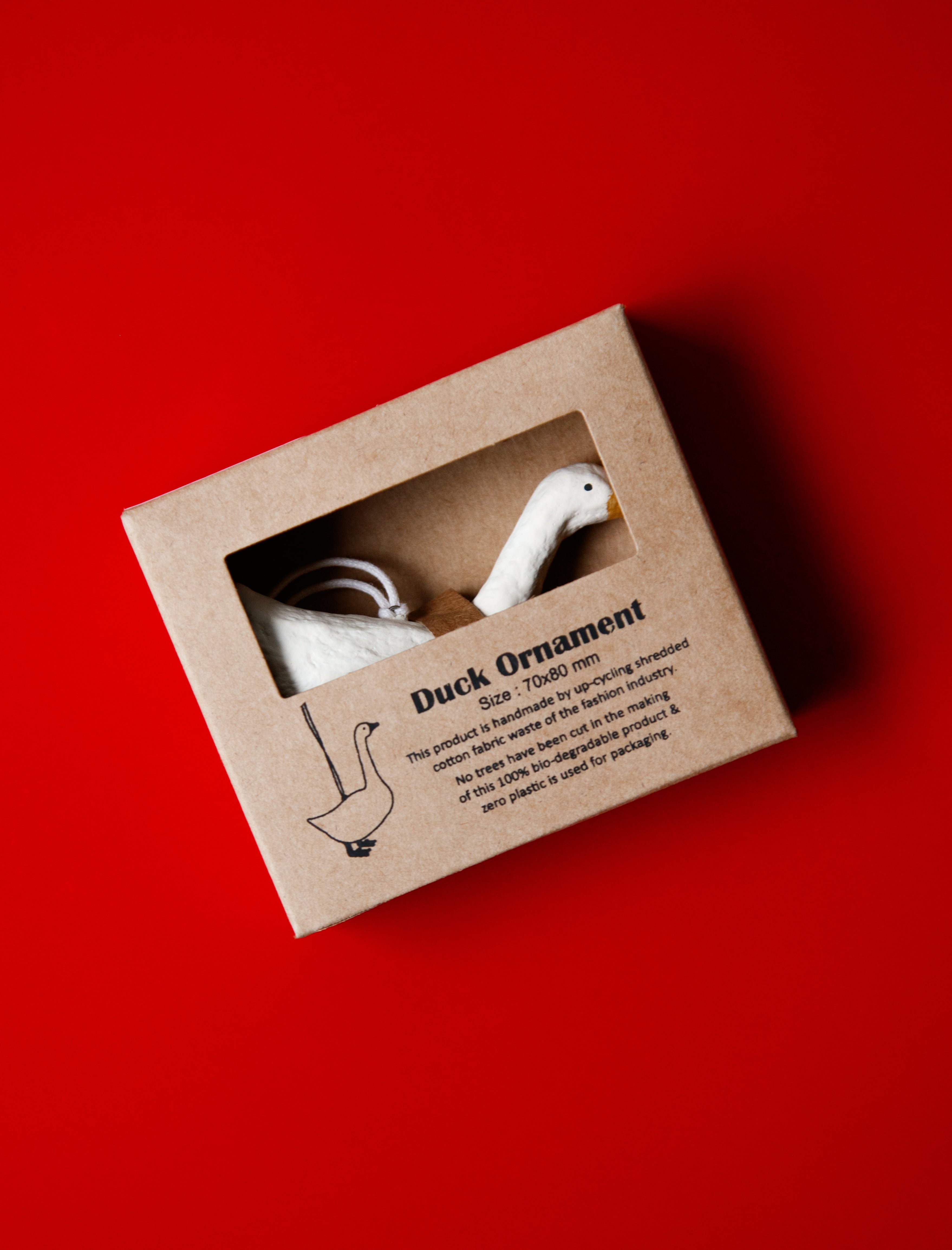 Fog Linen Papier Maché Ornament Duck