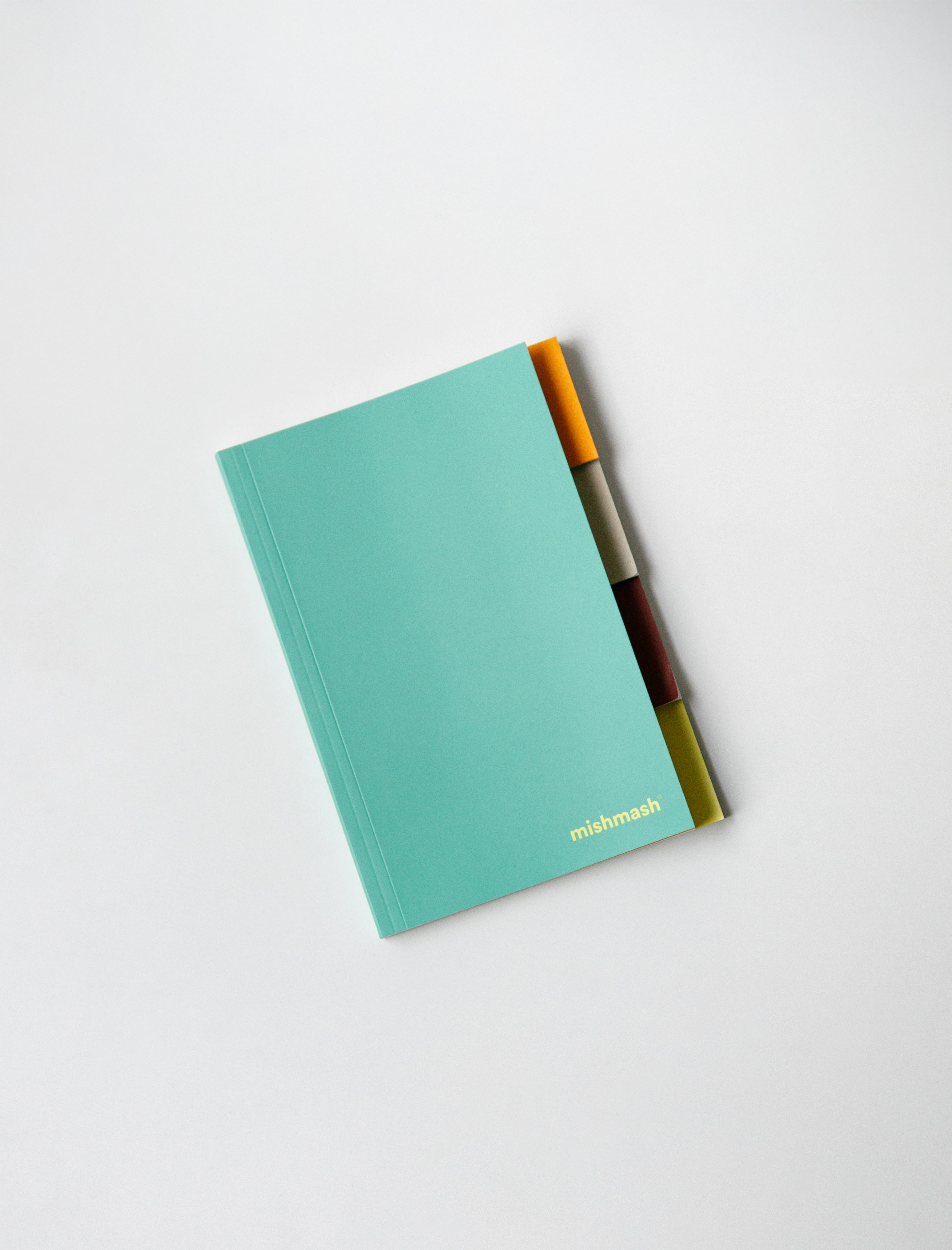 Mishmash Tabbed Notebook Dotted Moss