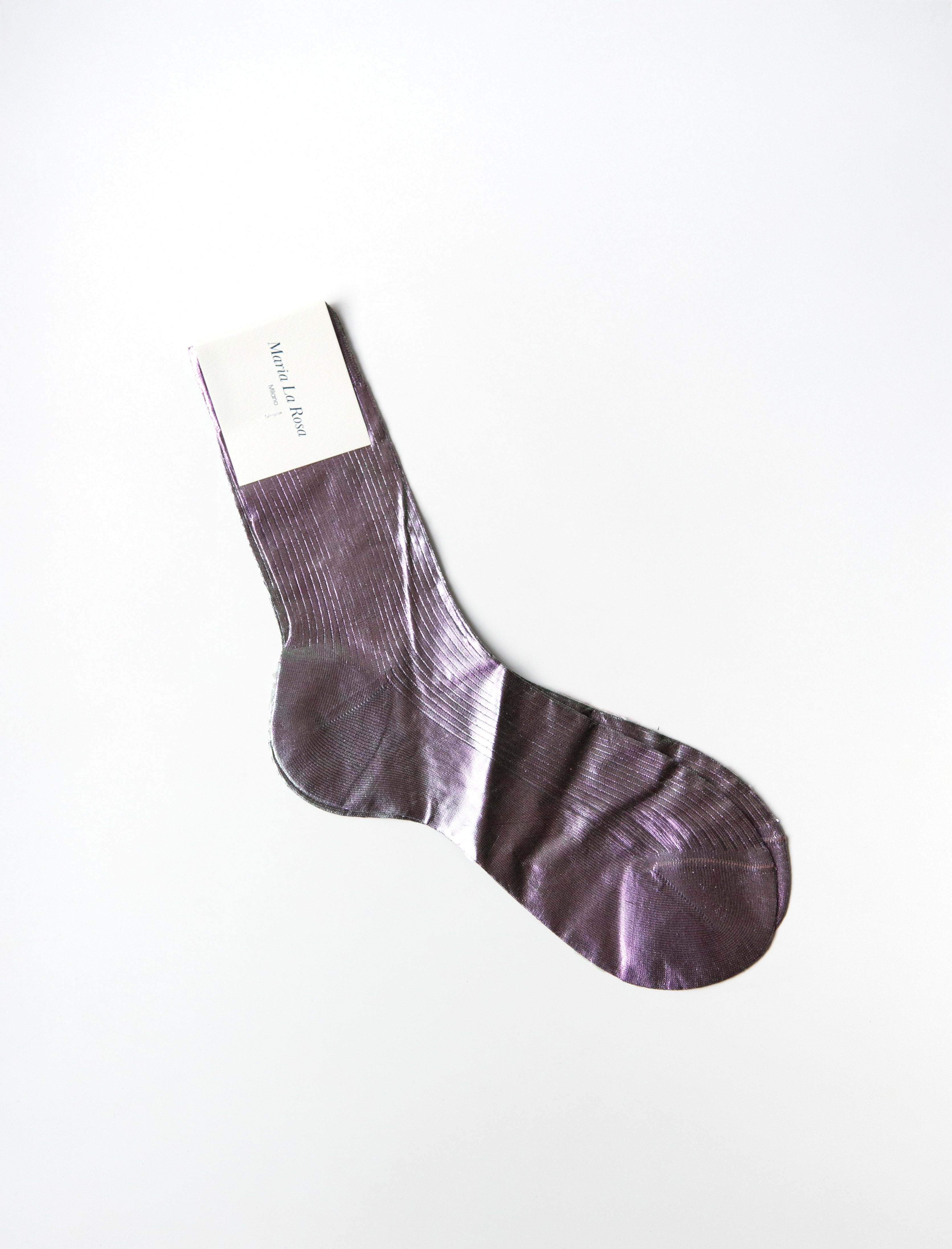 Maria La Rosa Cangiante Laminated Ribbed Black