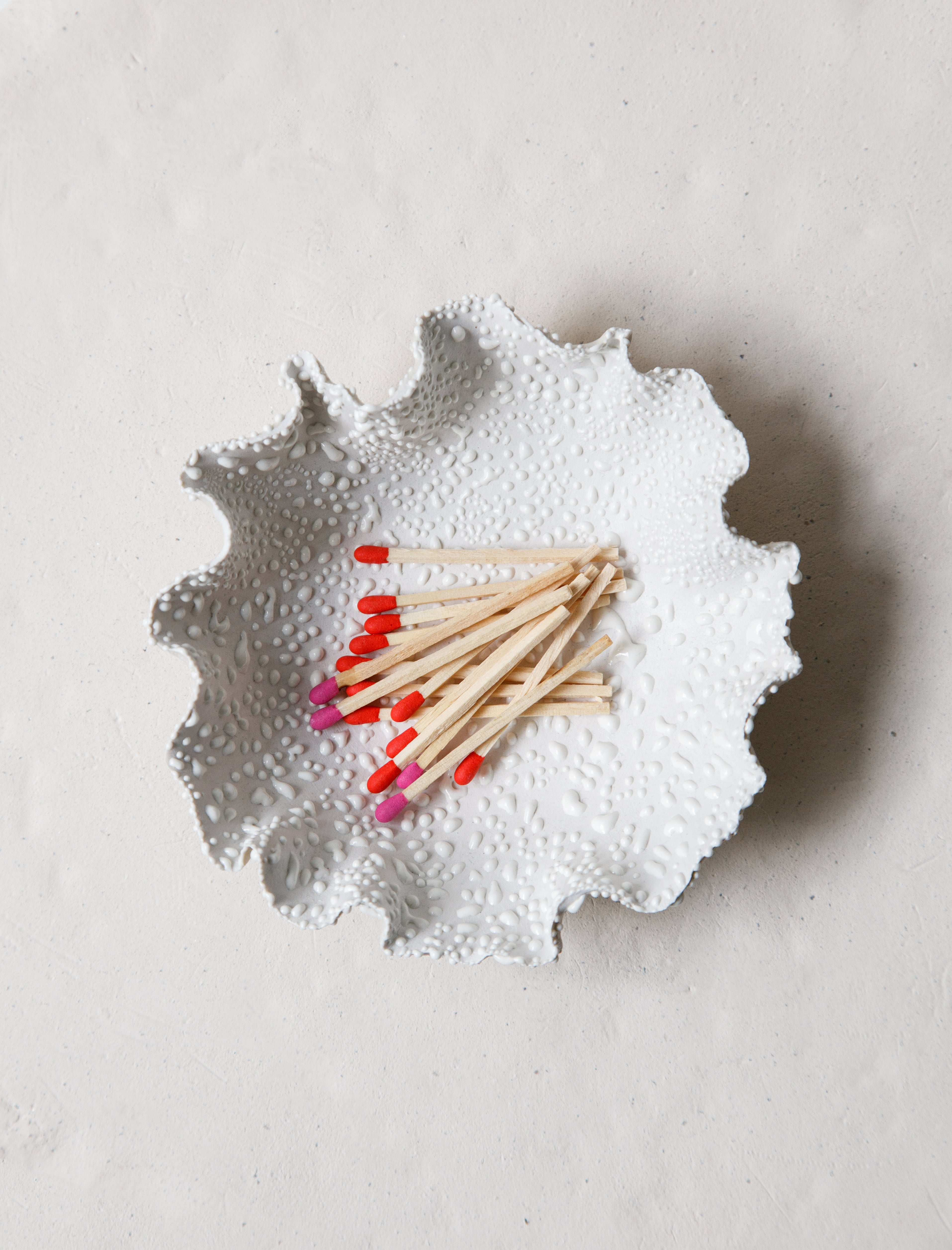 Nathalee Paolinelli Ruffle Bowl White Lichen