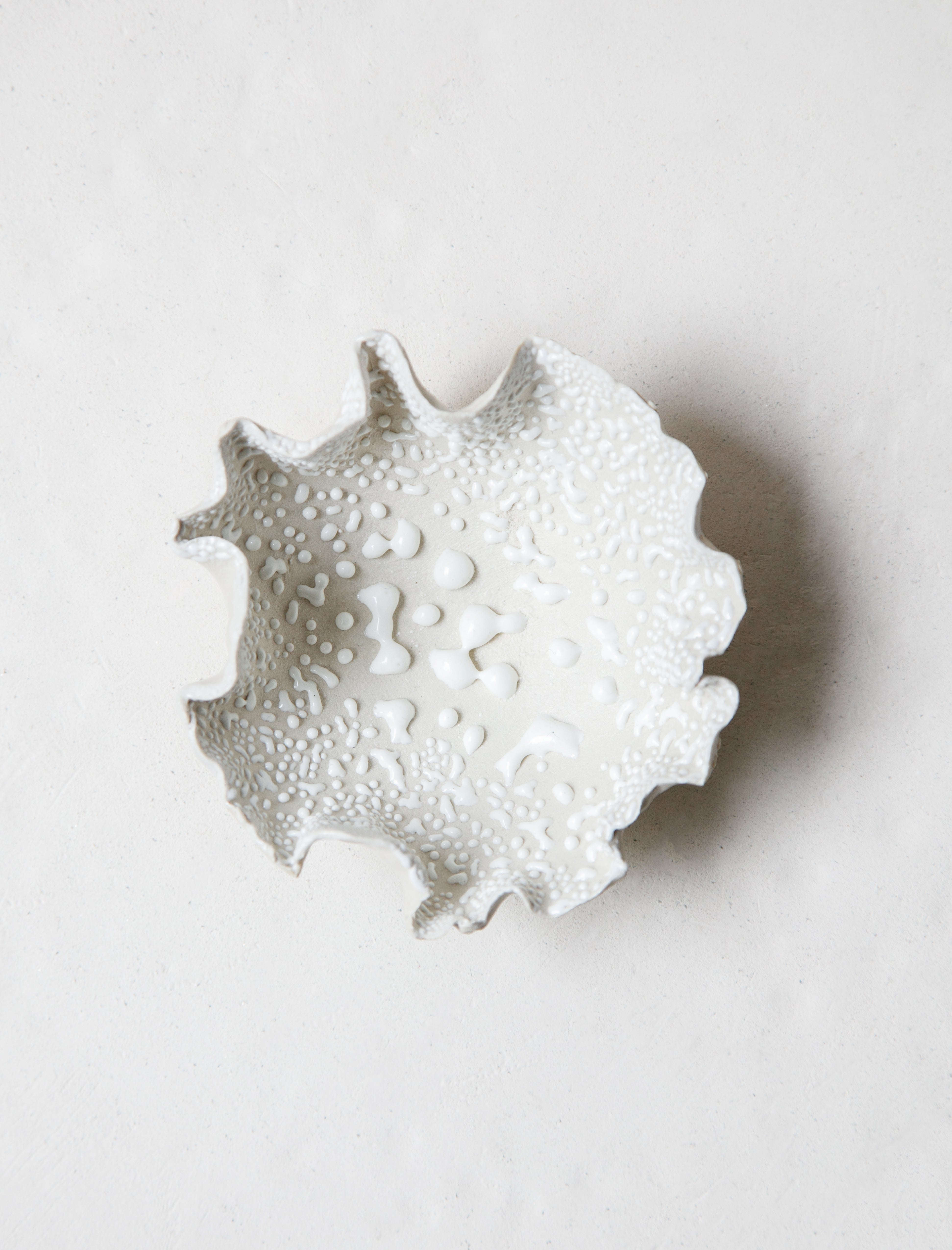 Nathalee Paolinelli Ruffle Bowl White Lichen #1