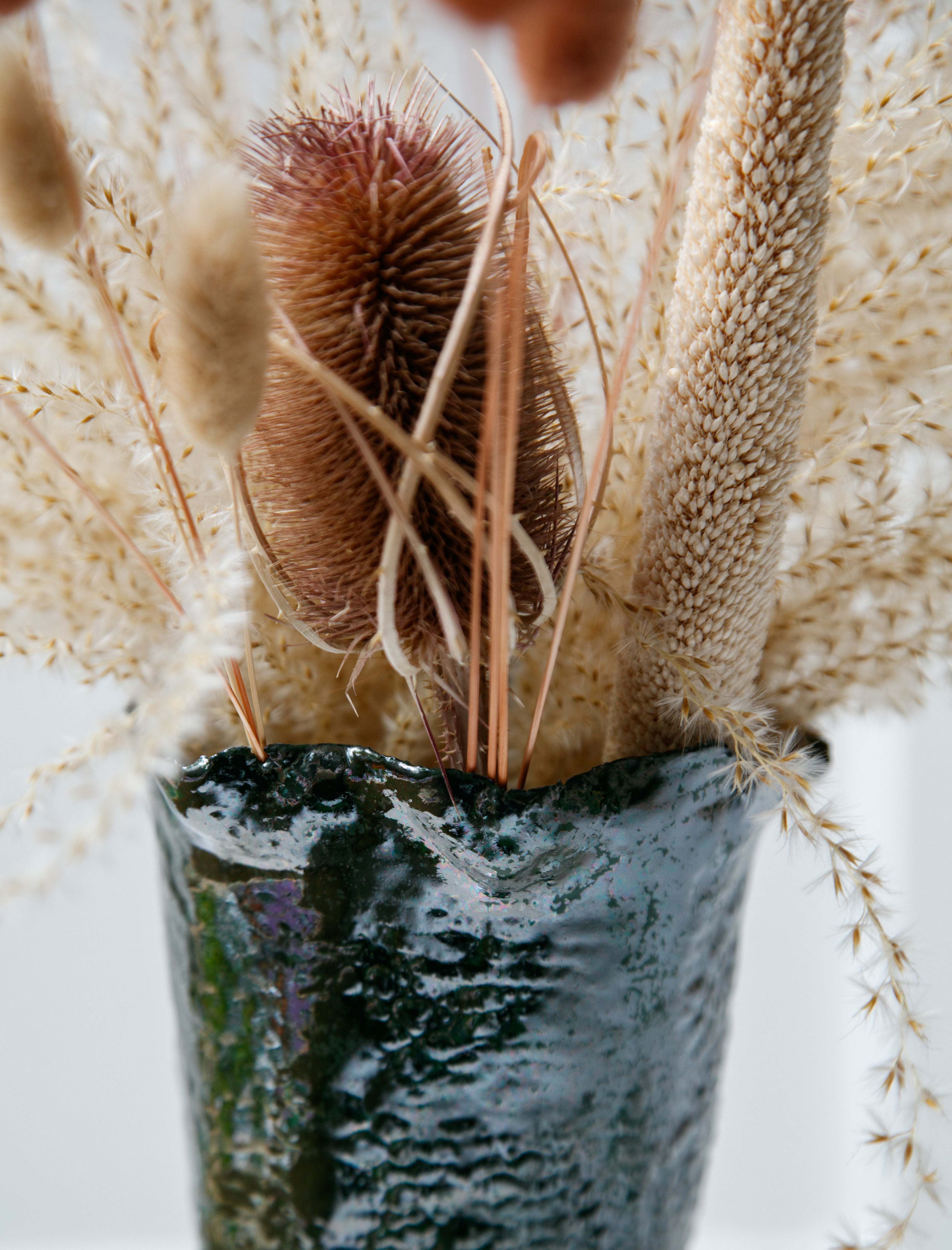 Nathalee Paolinelli Conical Vase Metallic Green #15