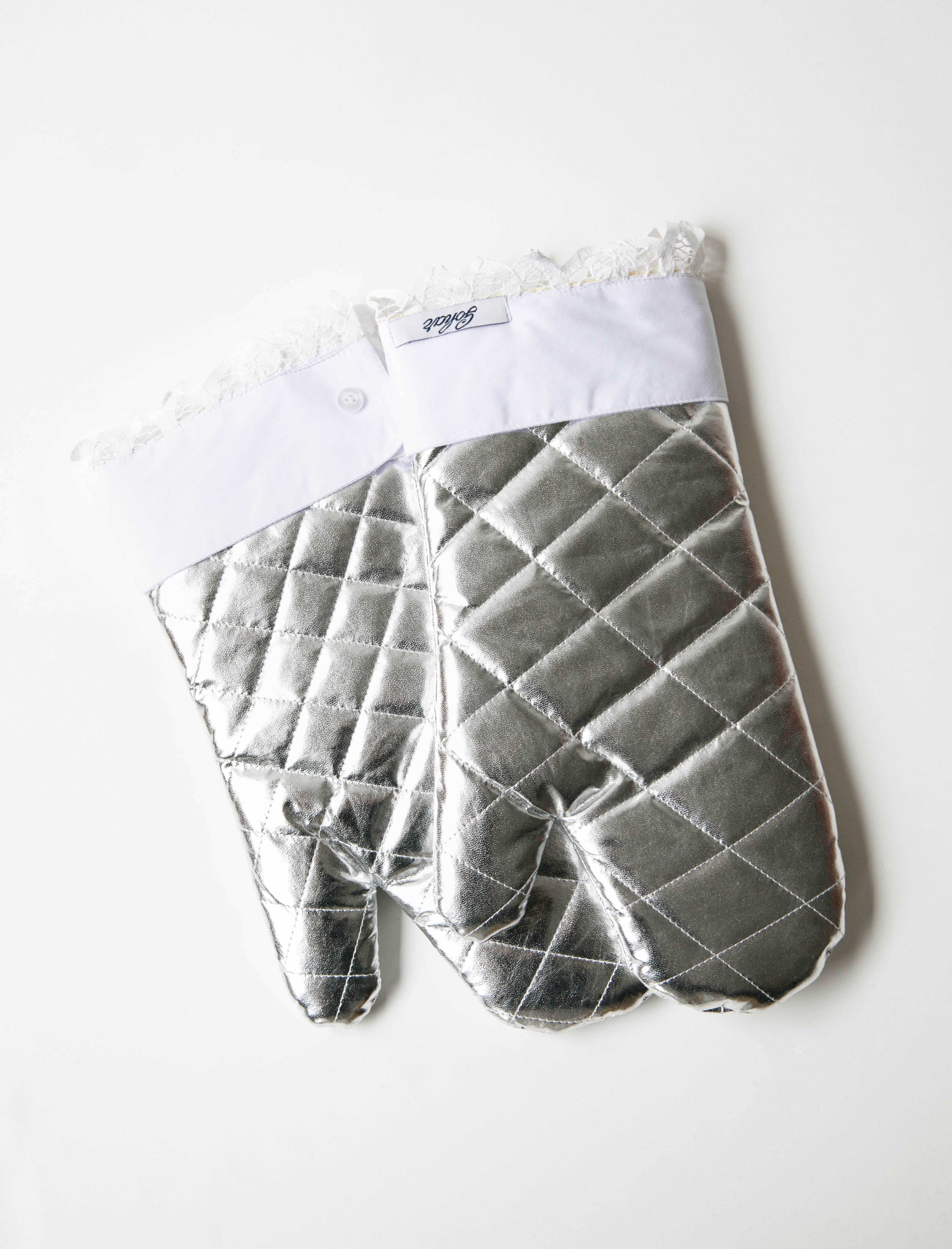 Gohar World Oven Gloves Silver