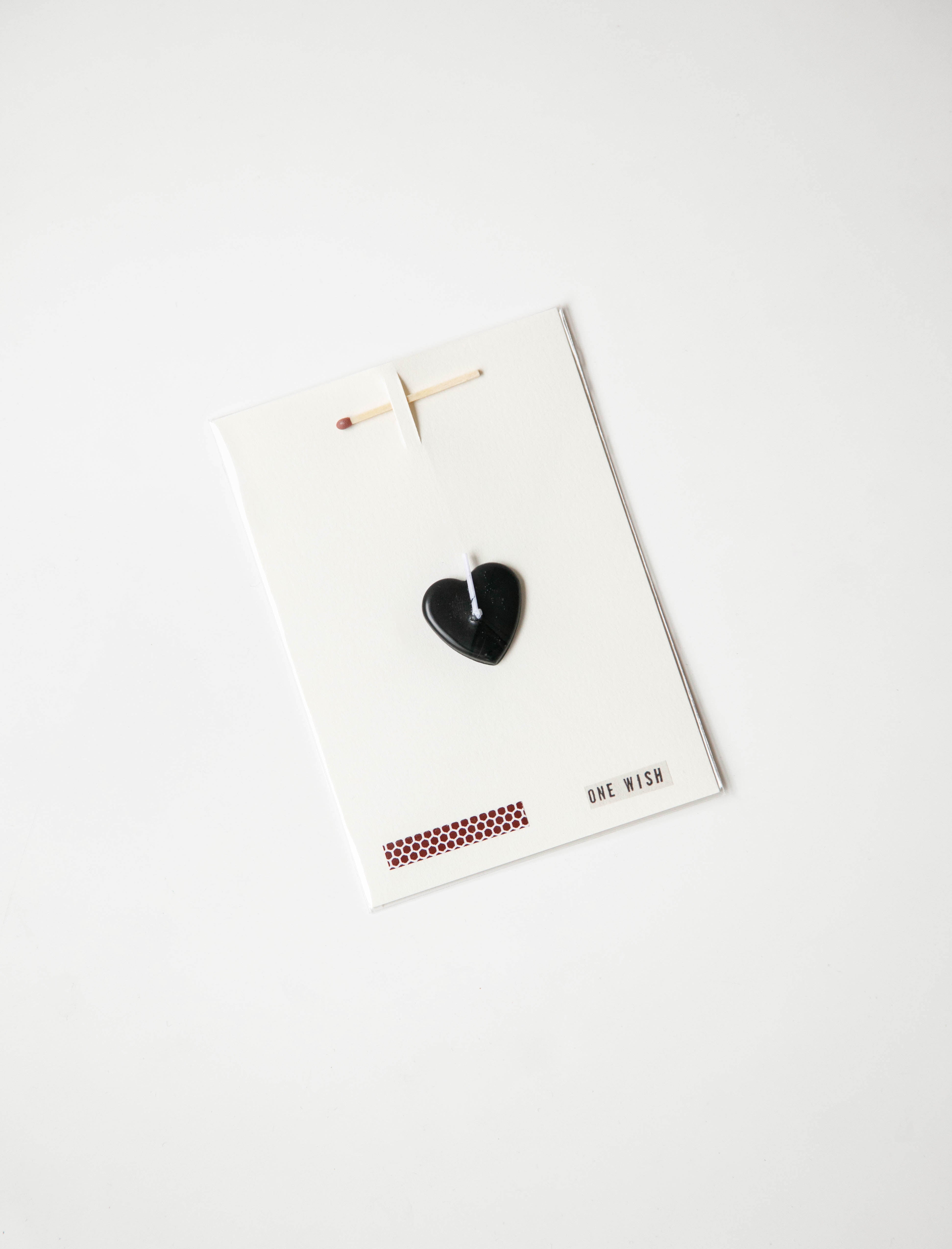 Wish Card Black Heart
