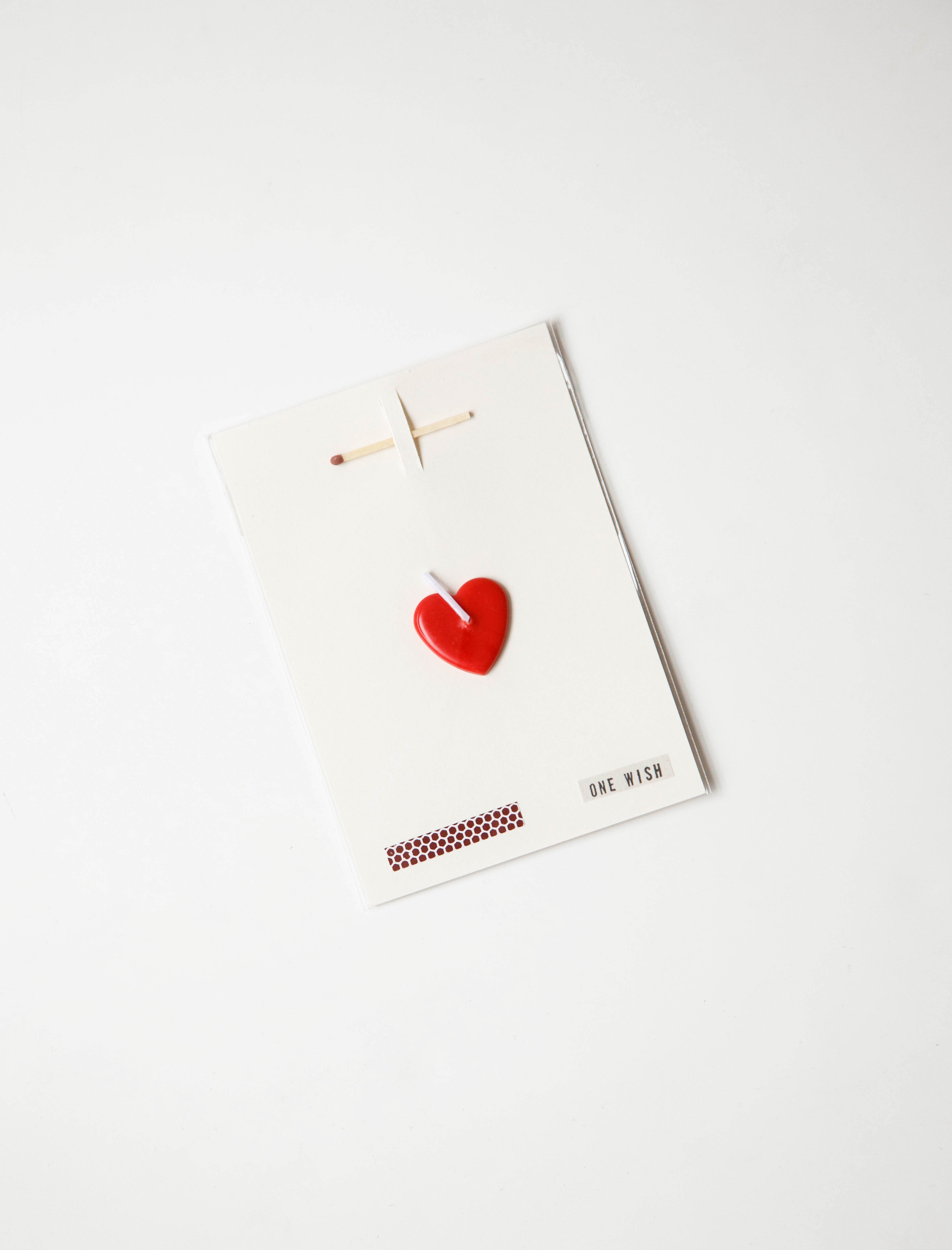 Wish Card Red Heart