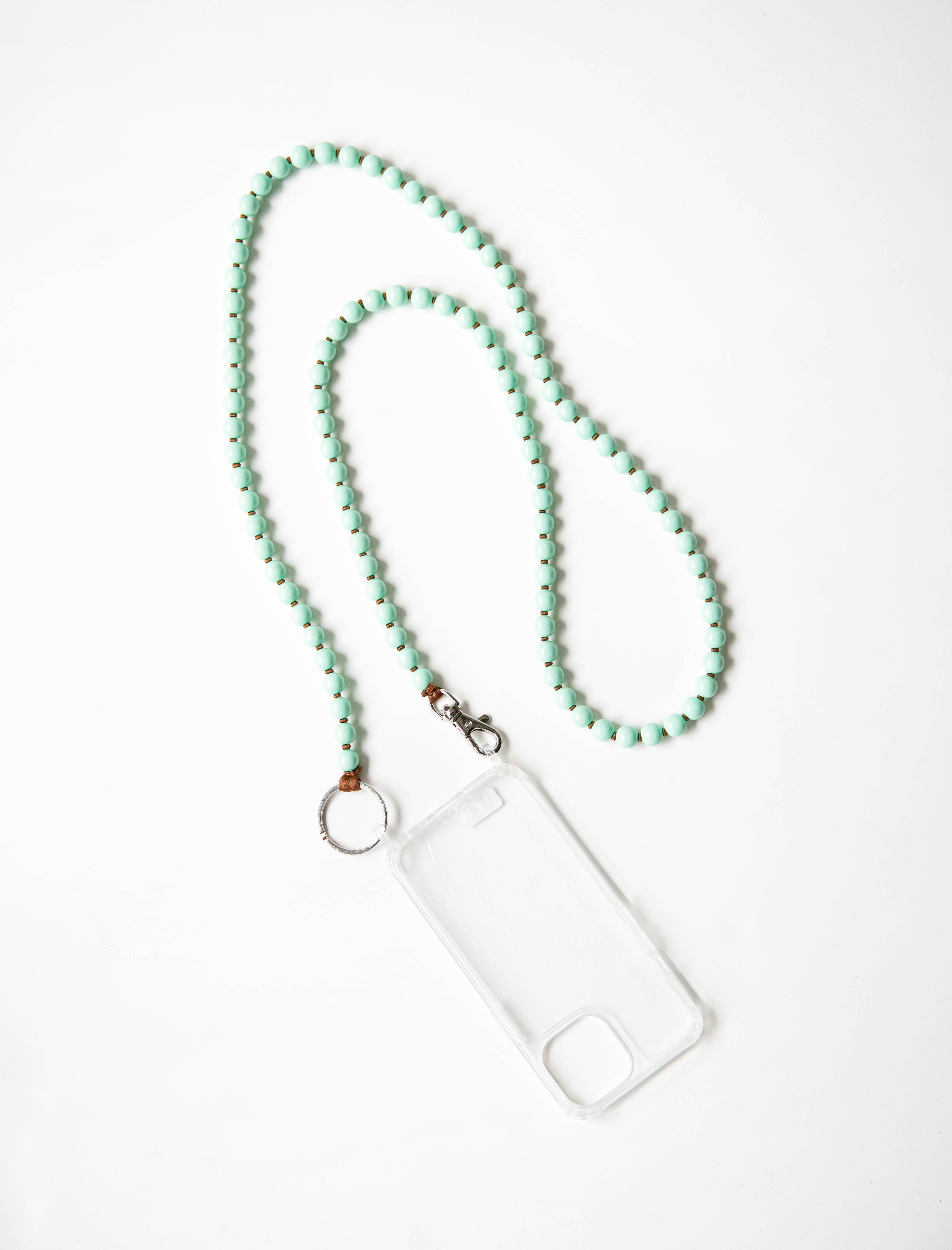 Ina Seifart Handykette Phone Necklace Pastel Green/Mocha Strap Only