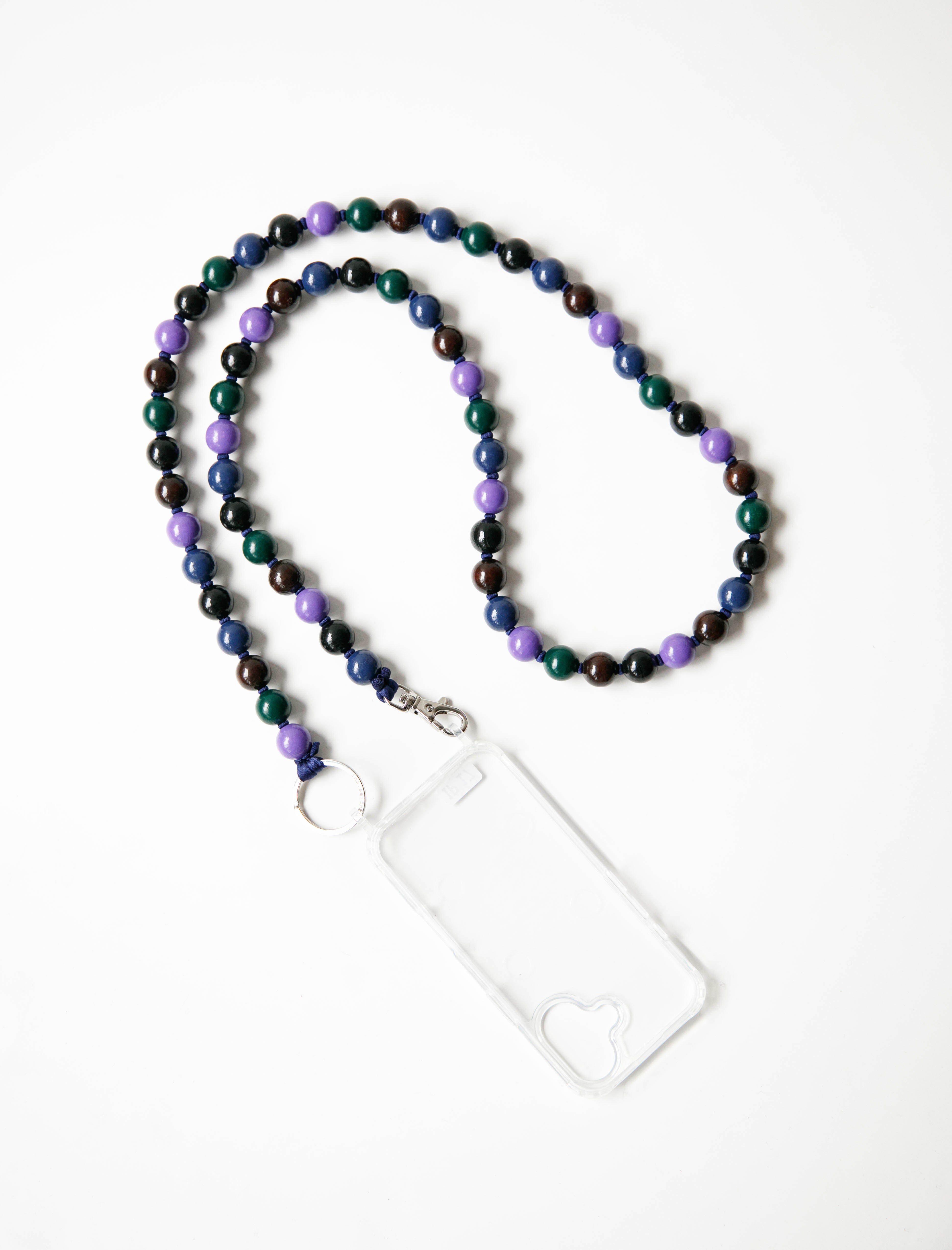 Ina Seifart Thick Handykette Phone Necklace Black Mix Strap Only