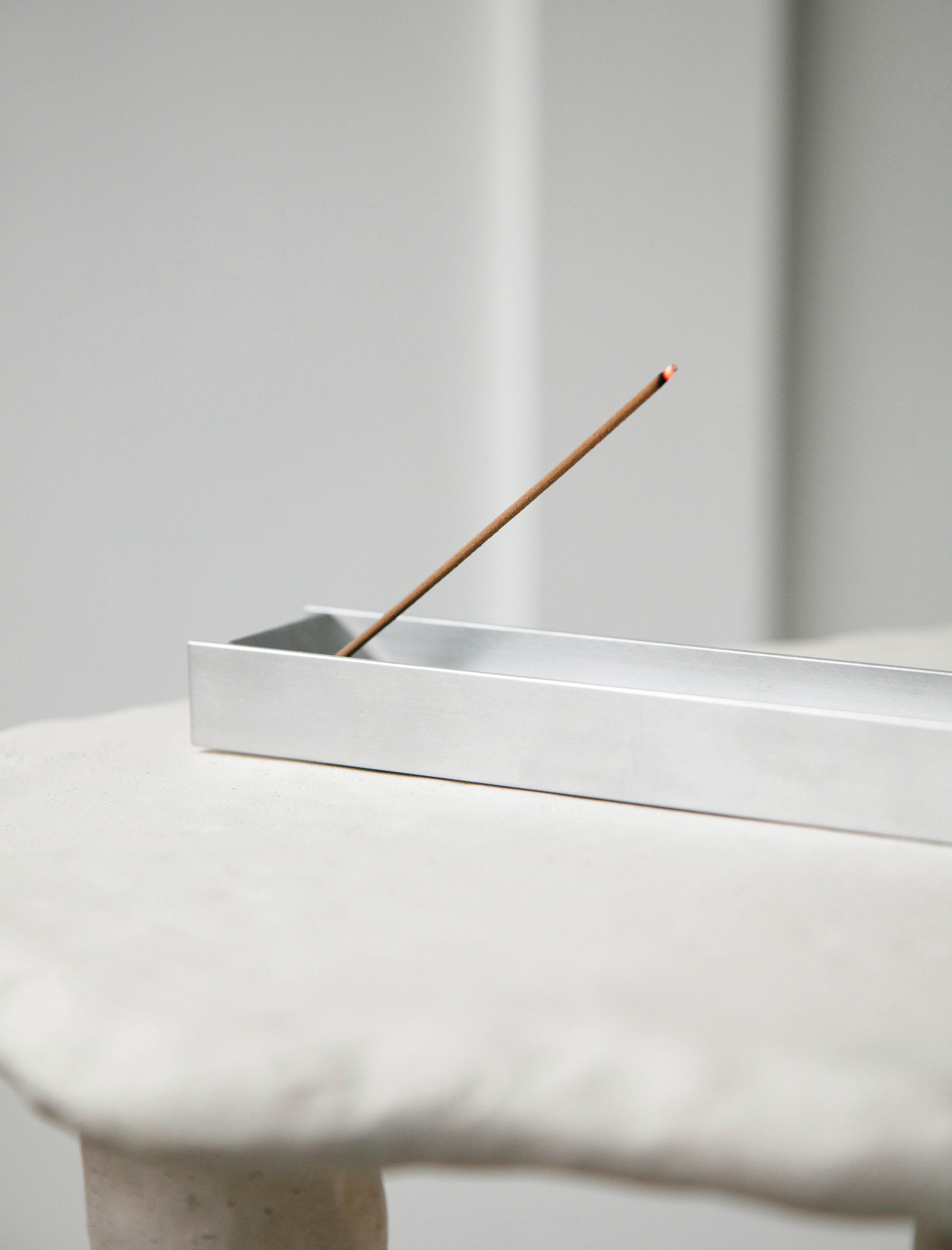 Wood Metal Plastic Channel Incense Holder
