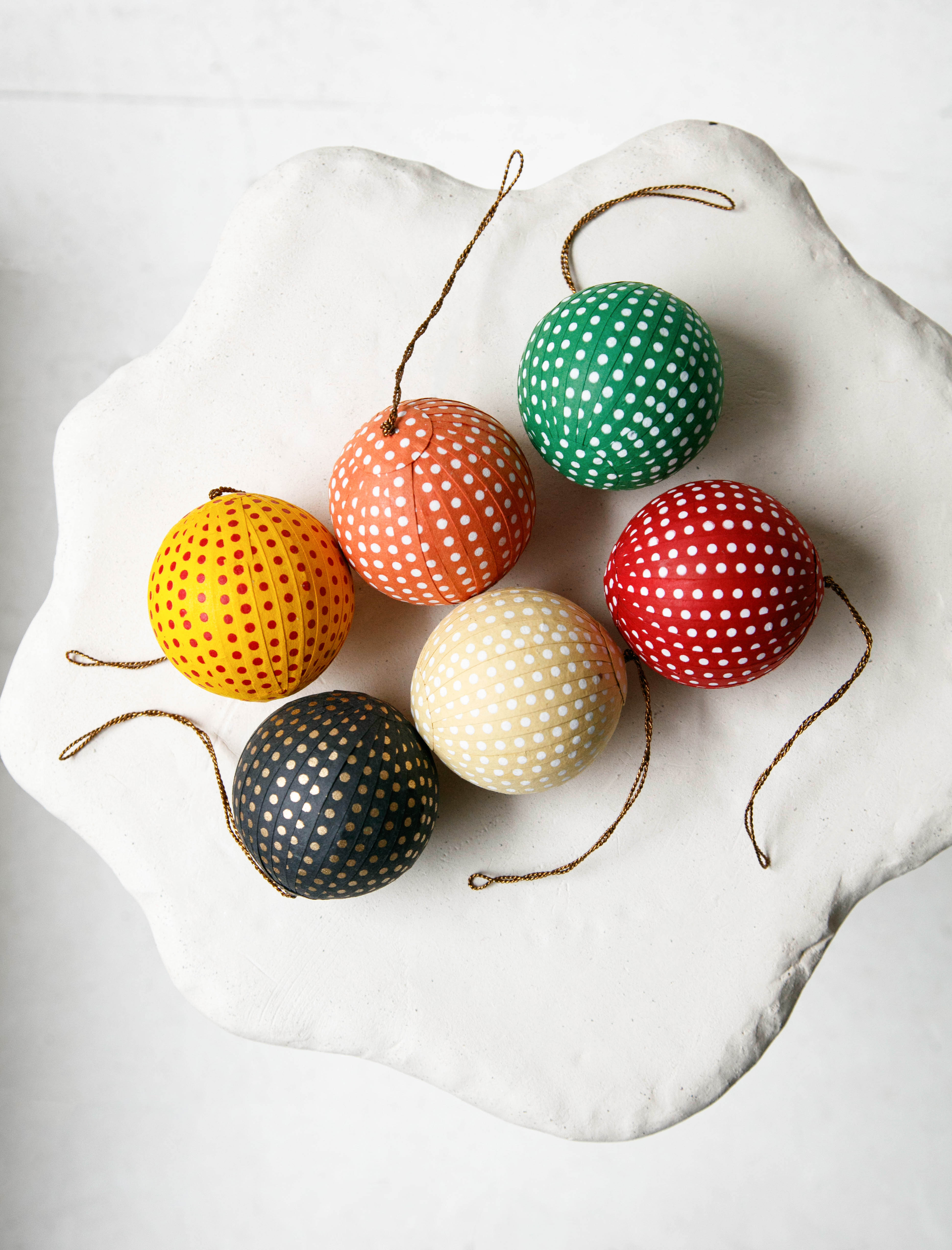 Fair Trade Bangladesh Christmas Ball Ornaments 5.5cm