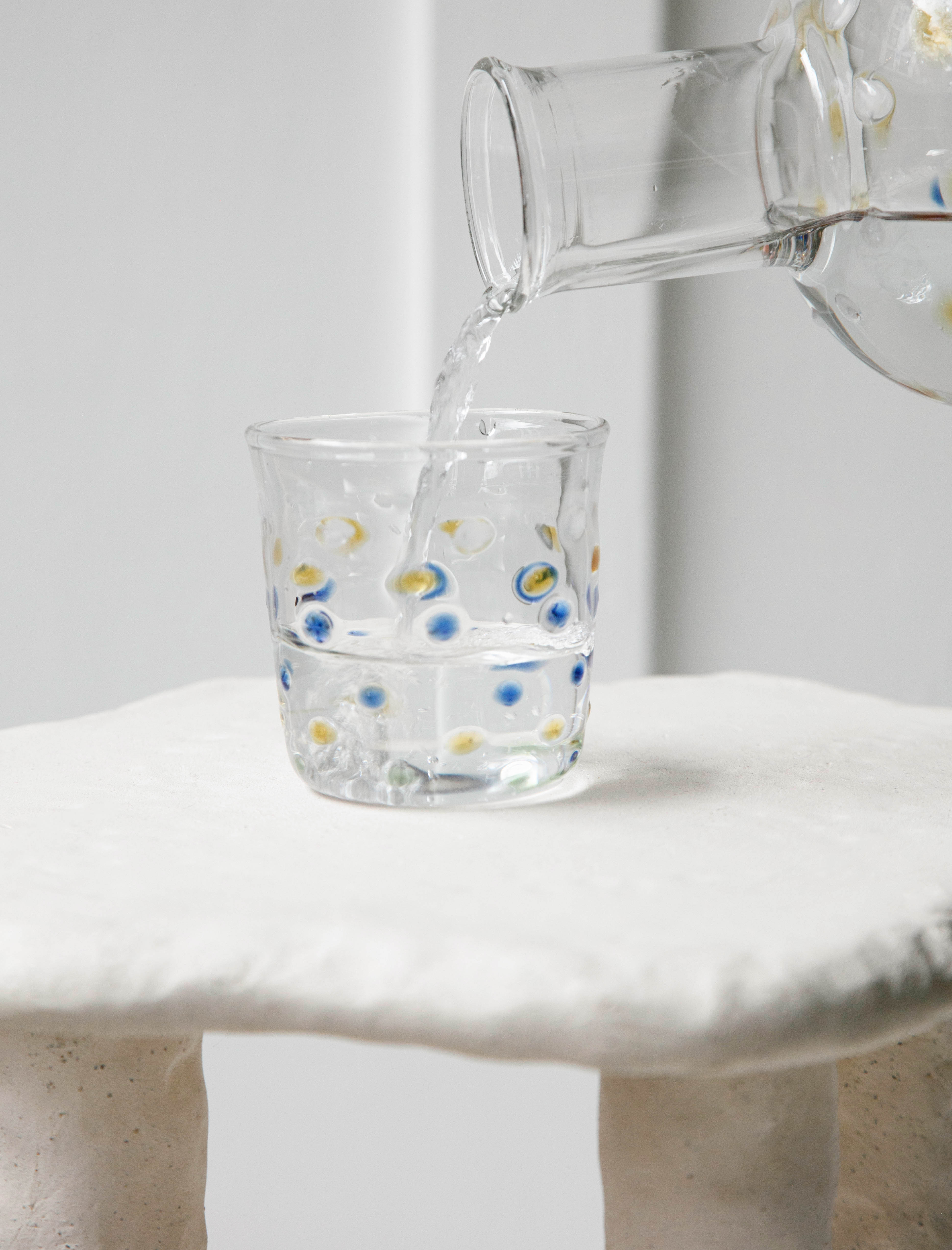 Gohar World Bedside Carafe Egyptian Glass Multi