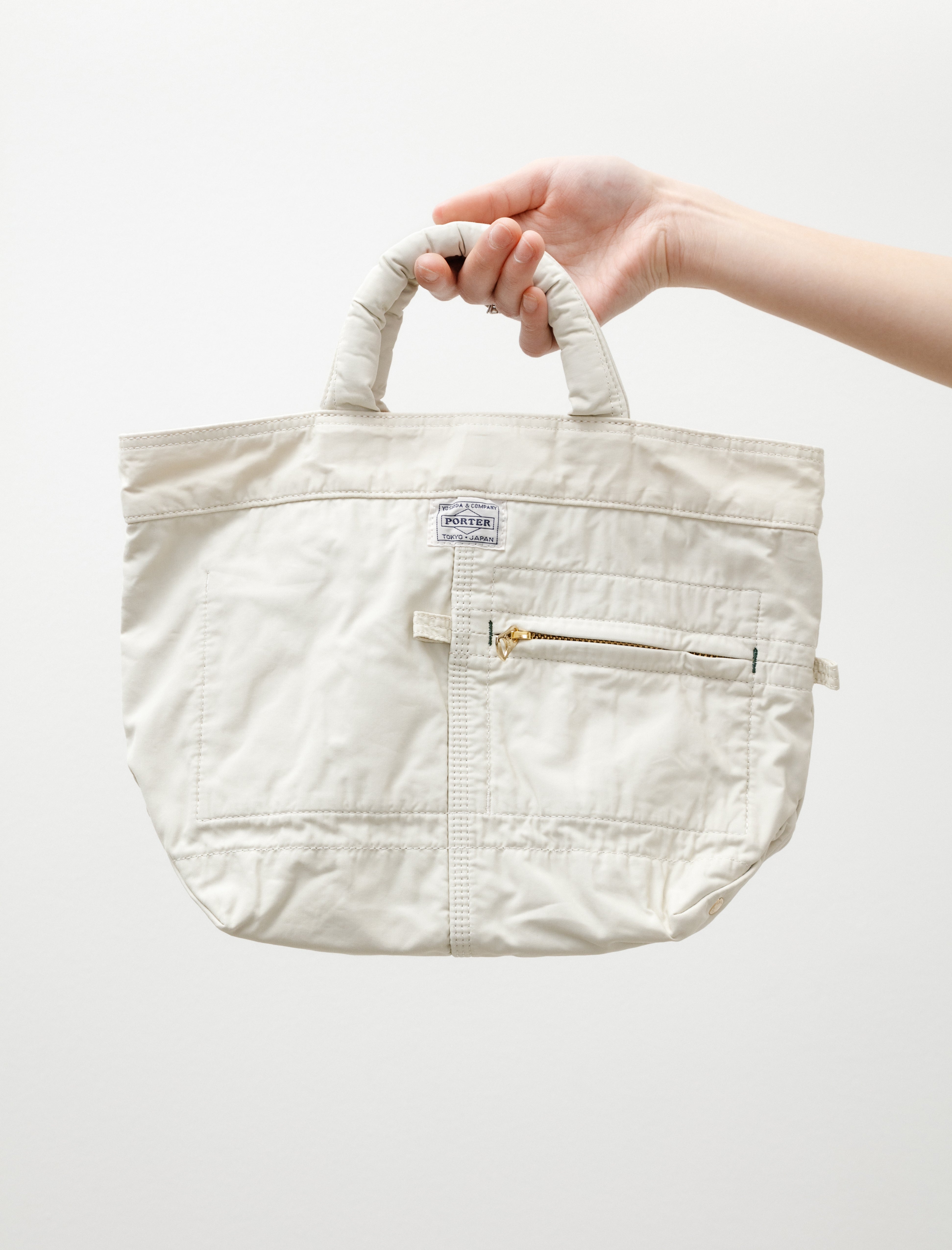 Porter Yoshida Mile Mini Tote Bag Off White