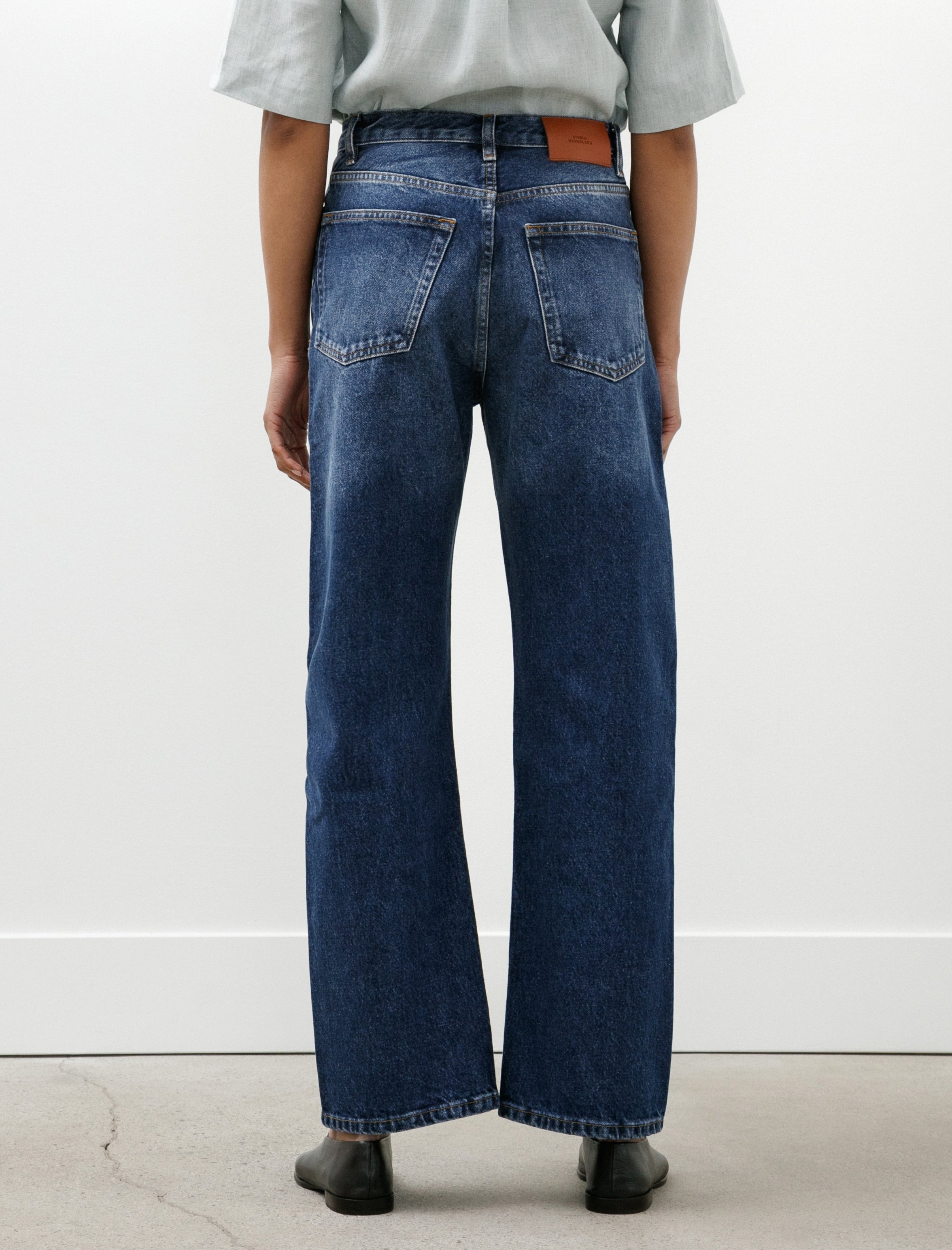 Studio Nicholson Denjo Denim Worn Wash Indigo