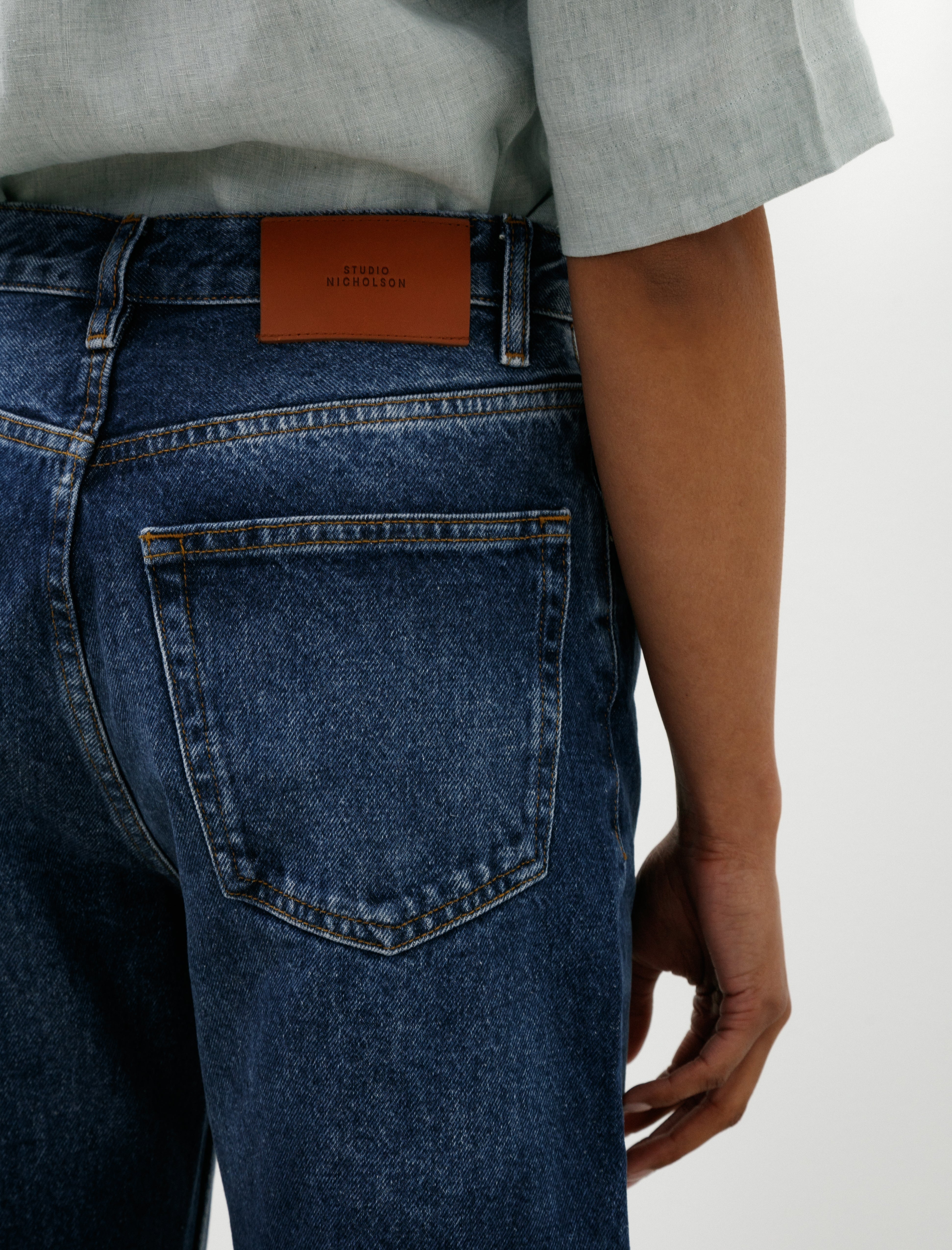 Studio Nicholson Denjo Denim Worn Wash Indigo