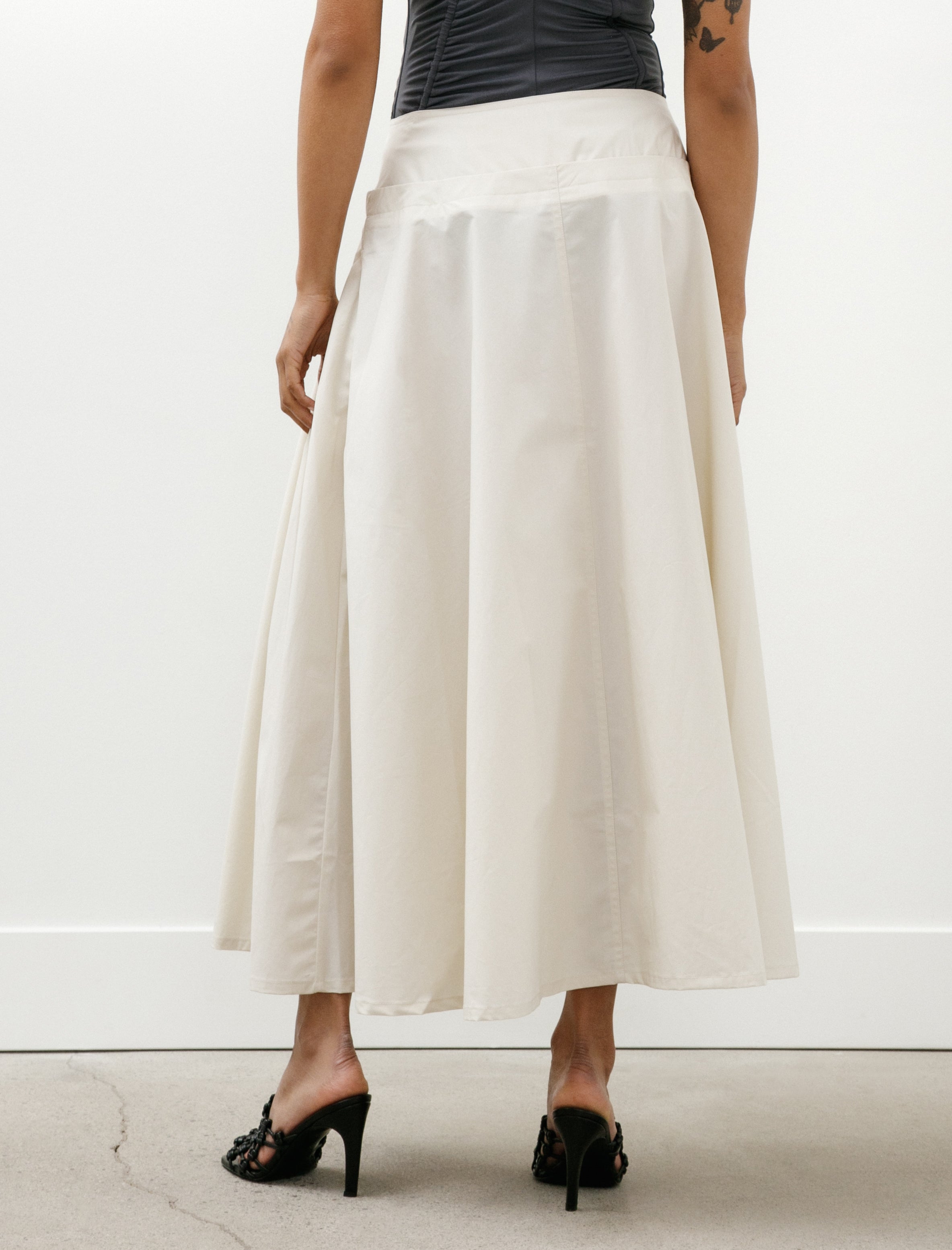 Studio Nicholson Agat Skirt Noisy Cotton Bone