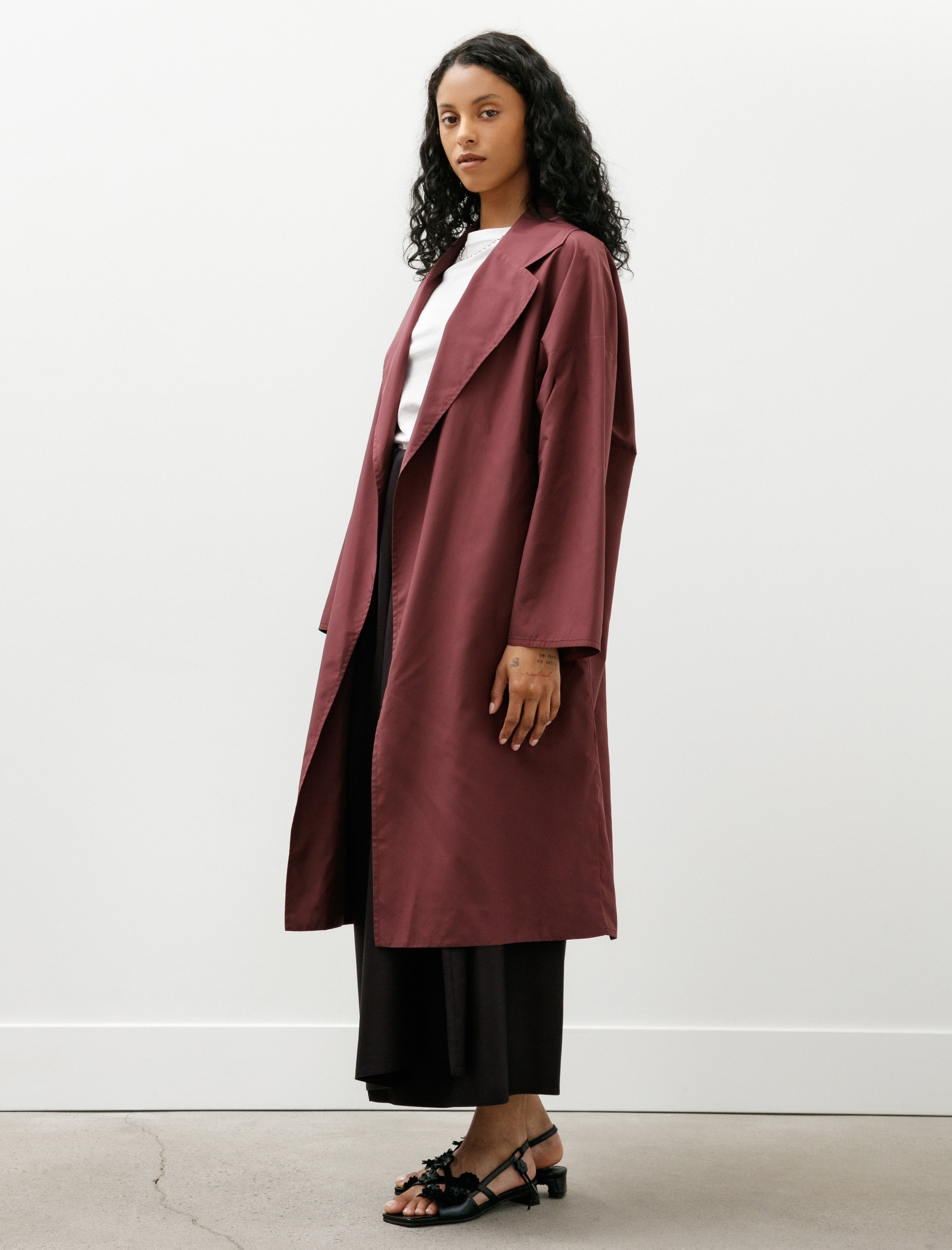 Dušan Oversized Coat Nylon Black Iris