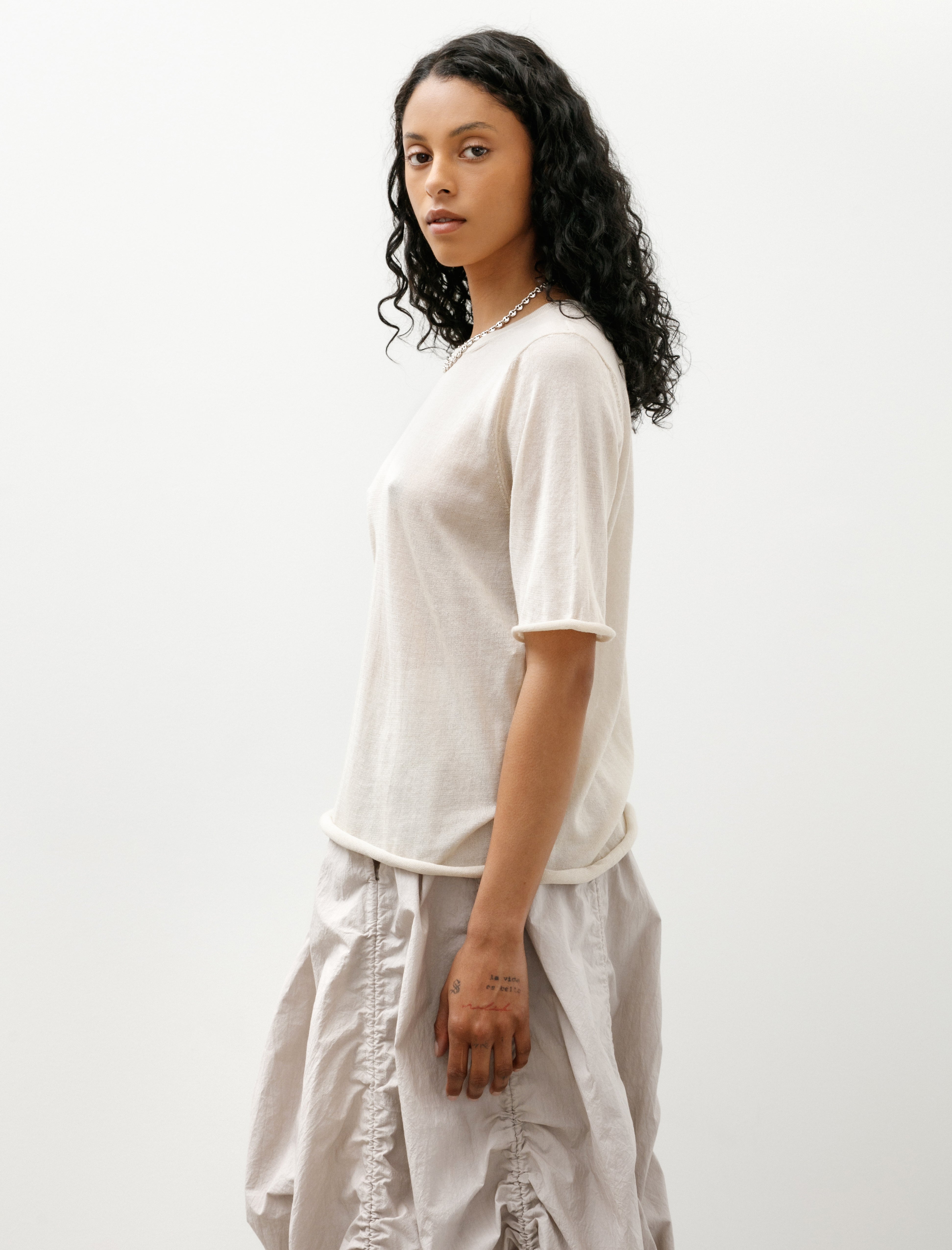 Lauren Manoogian Veil Tee Parchment