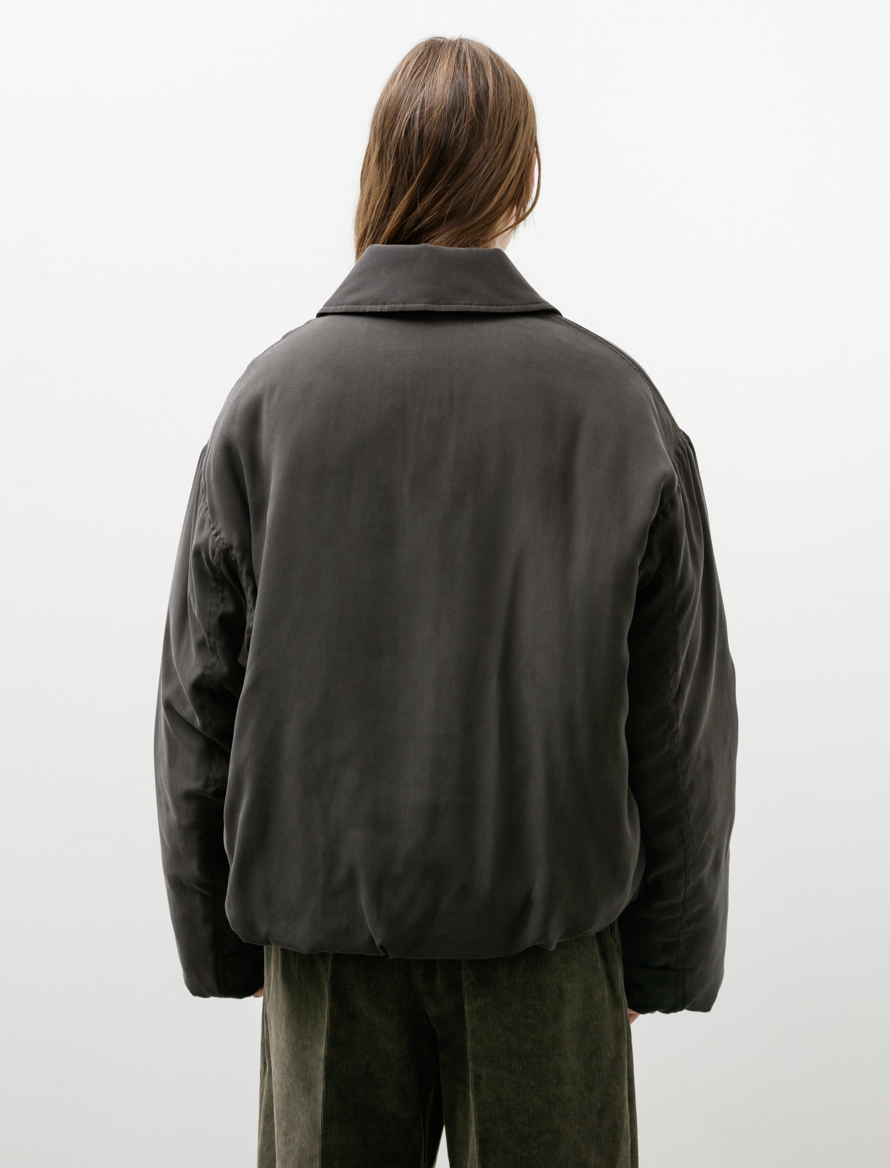 Cristaseya Cropped Padded Bomber Brown