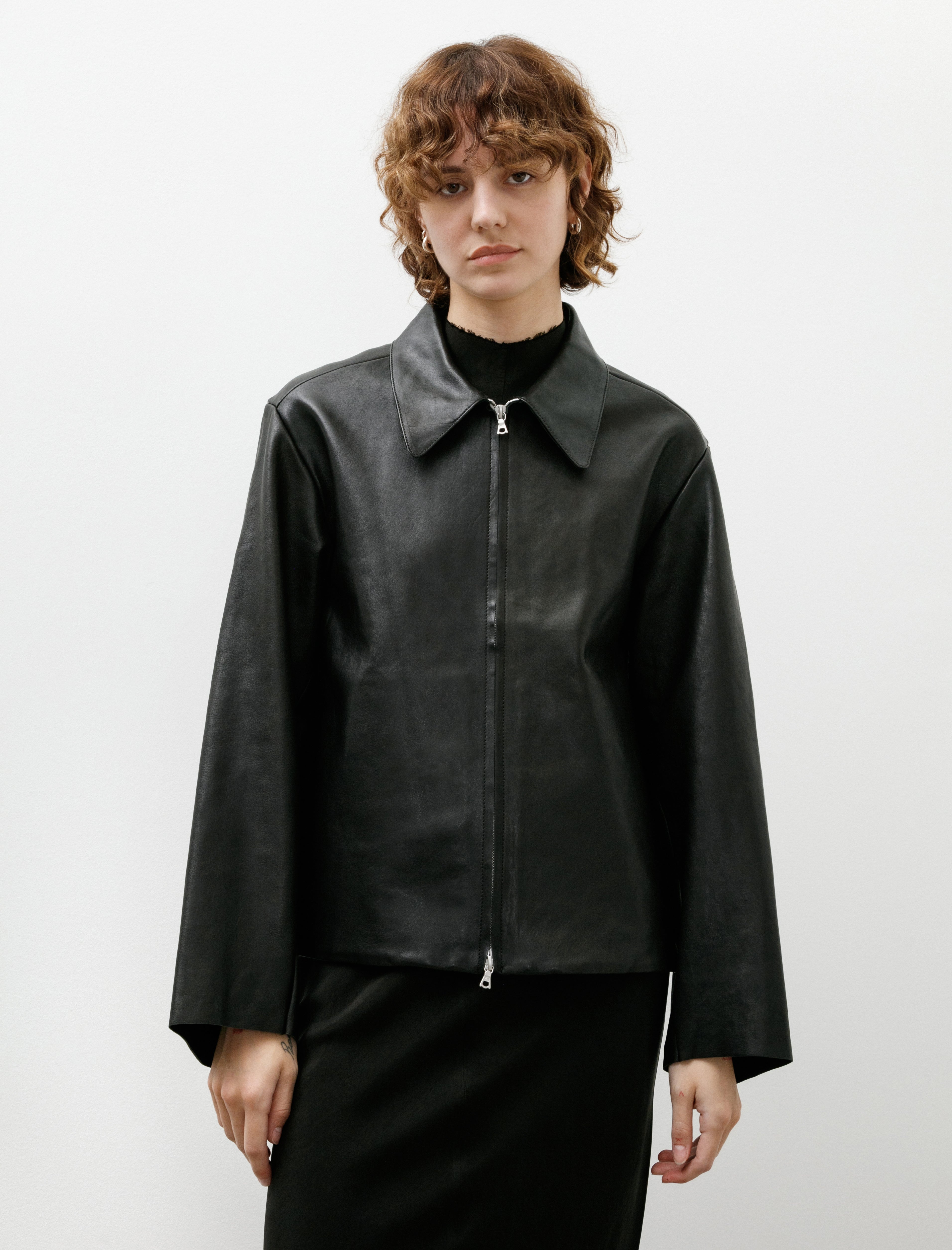 Gabriela Coll Garments No. 285 Leather Pocket Jacket Black