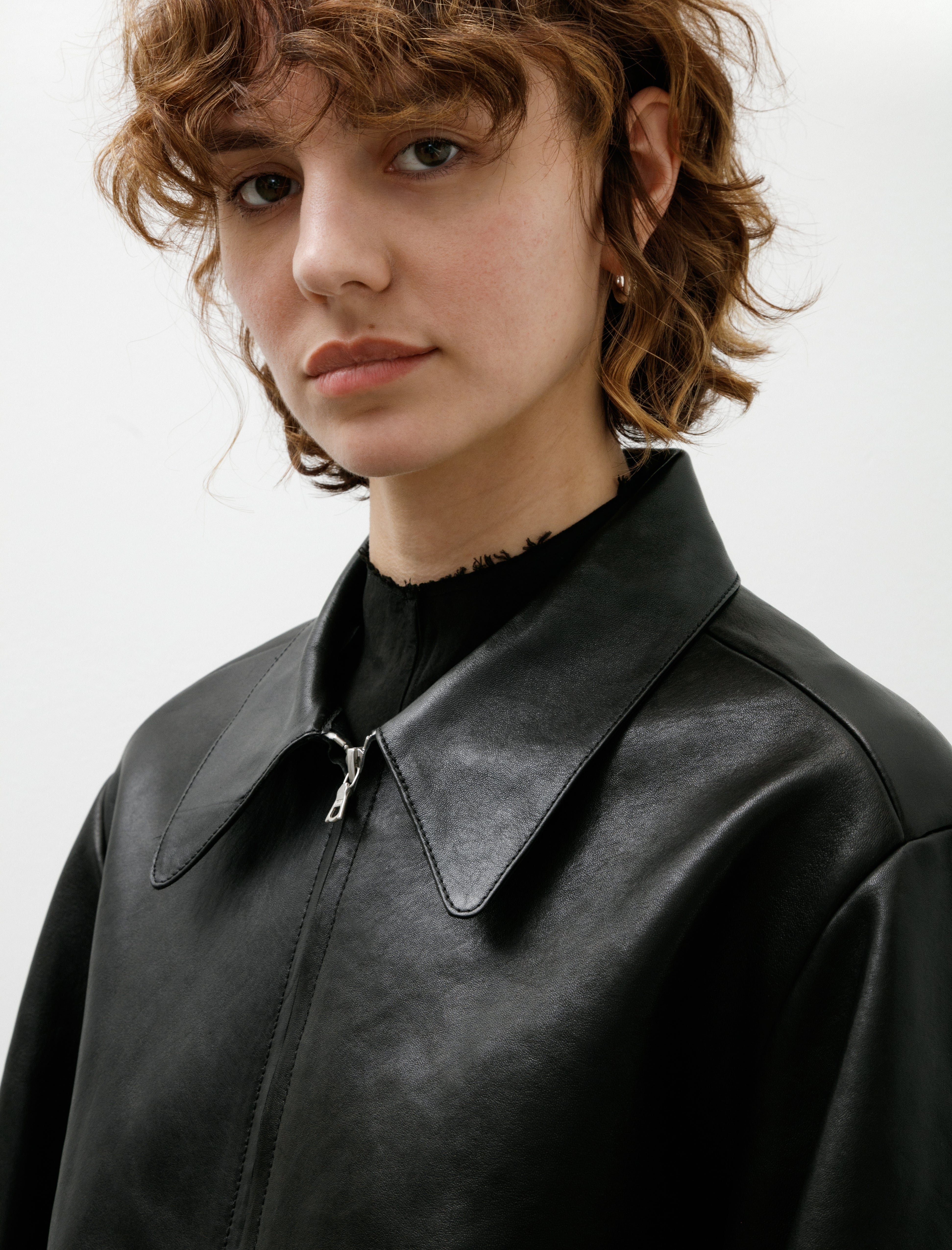 Gabriela Coll Garments No. 285 Leather Pocket Jacket Black