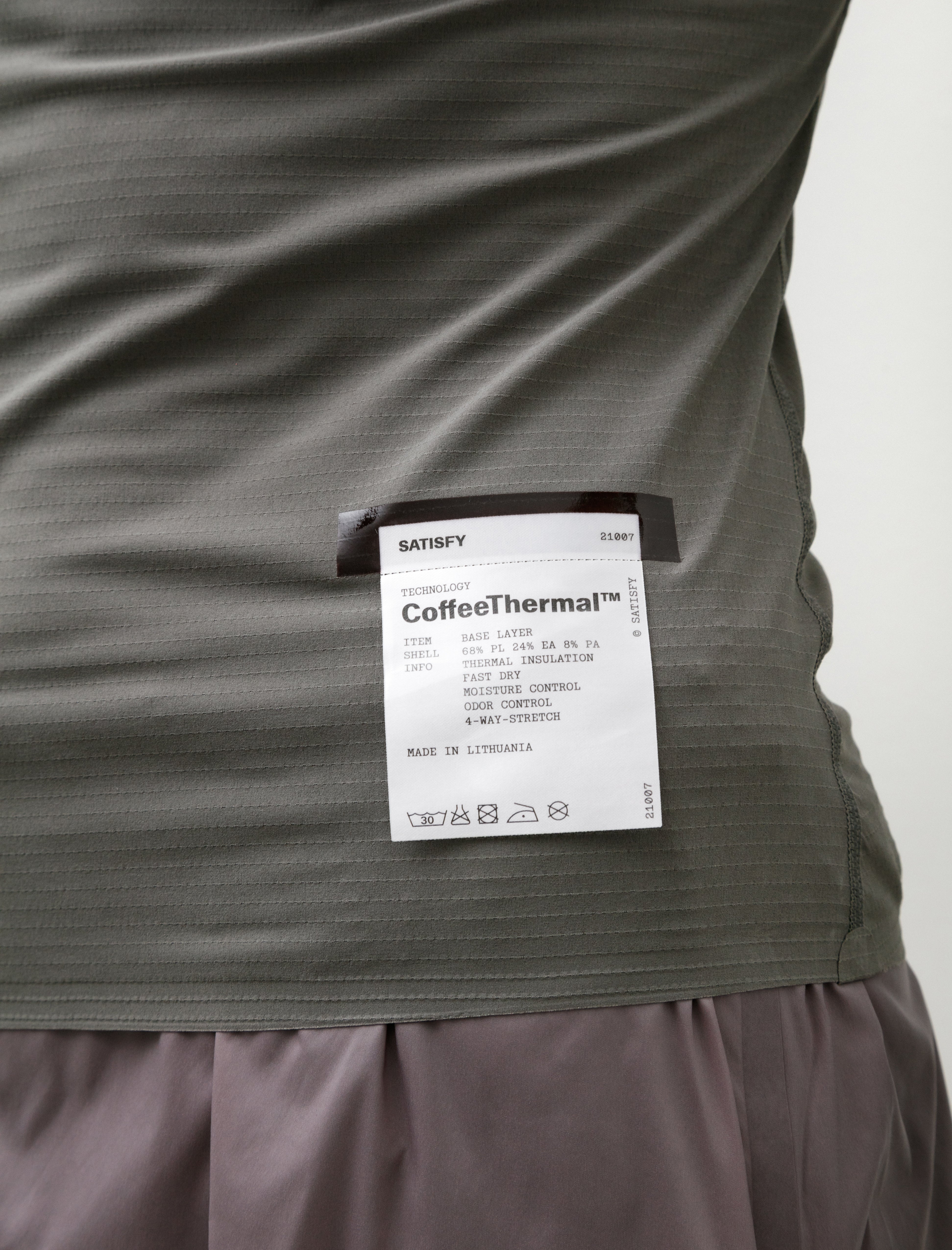 Satisfy Justice CoffeeThermal Base Layer Dark Natural