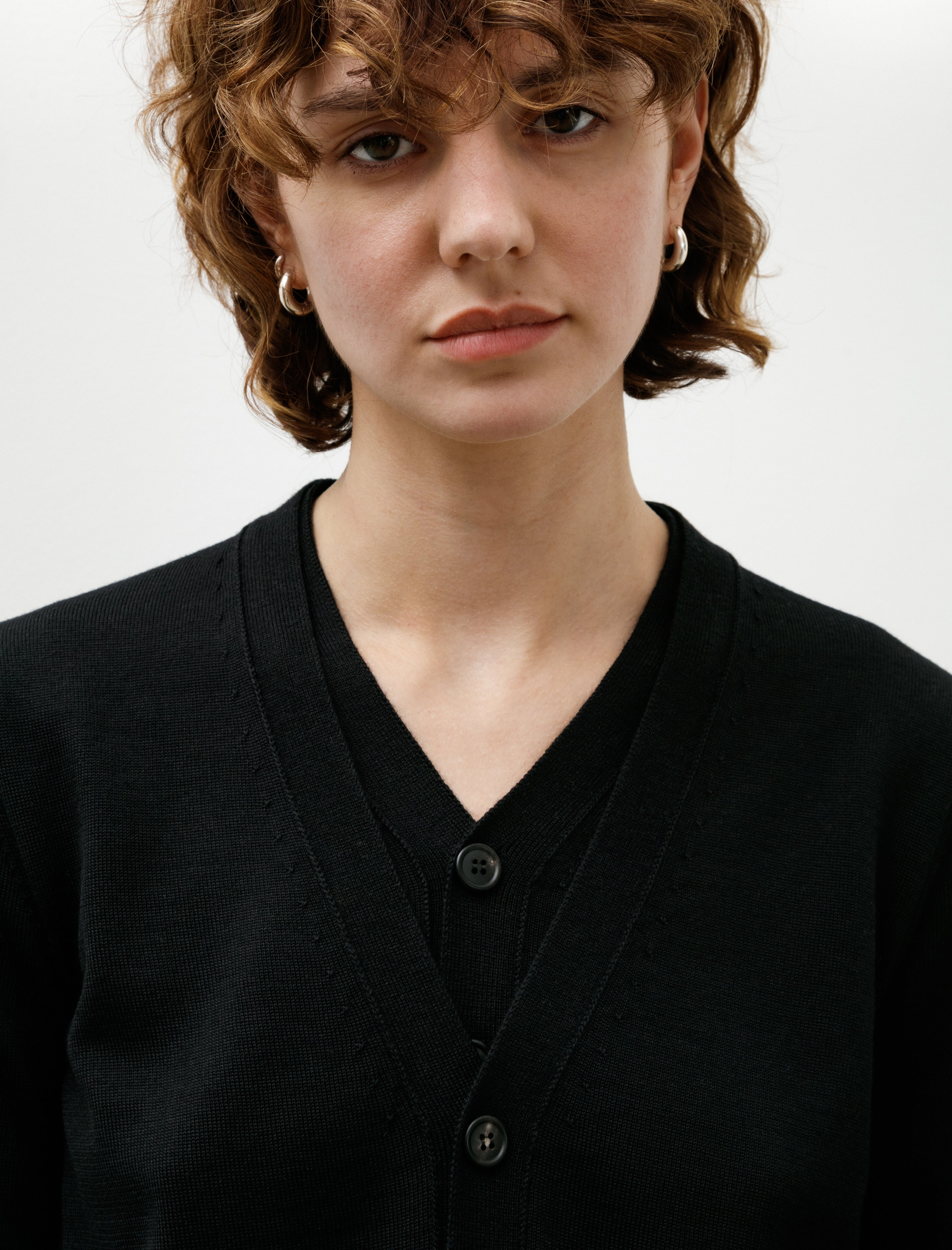 Cristaseya Double Cardigan Black