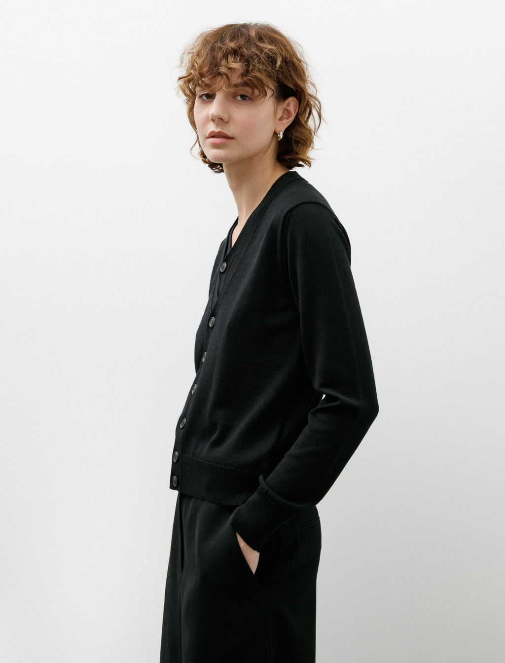 Cristaseya Double Cardigan Black – Neighbour