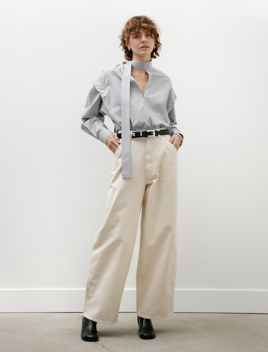 【LEMAIRE】MAXI CHINO CLAY WHITE サイズ48 LEMAIRE】MAXI CHINO CLAY WHITE サイズ48 LEMAIRE】MAXI CHINO CLAY
