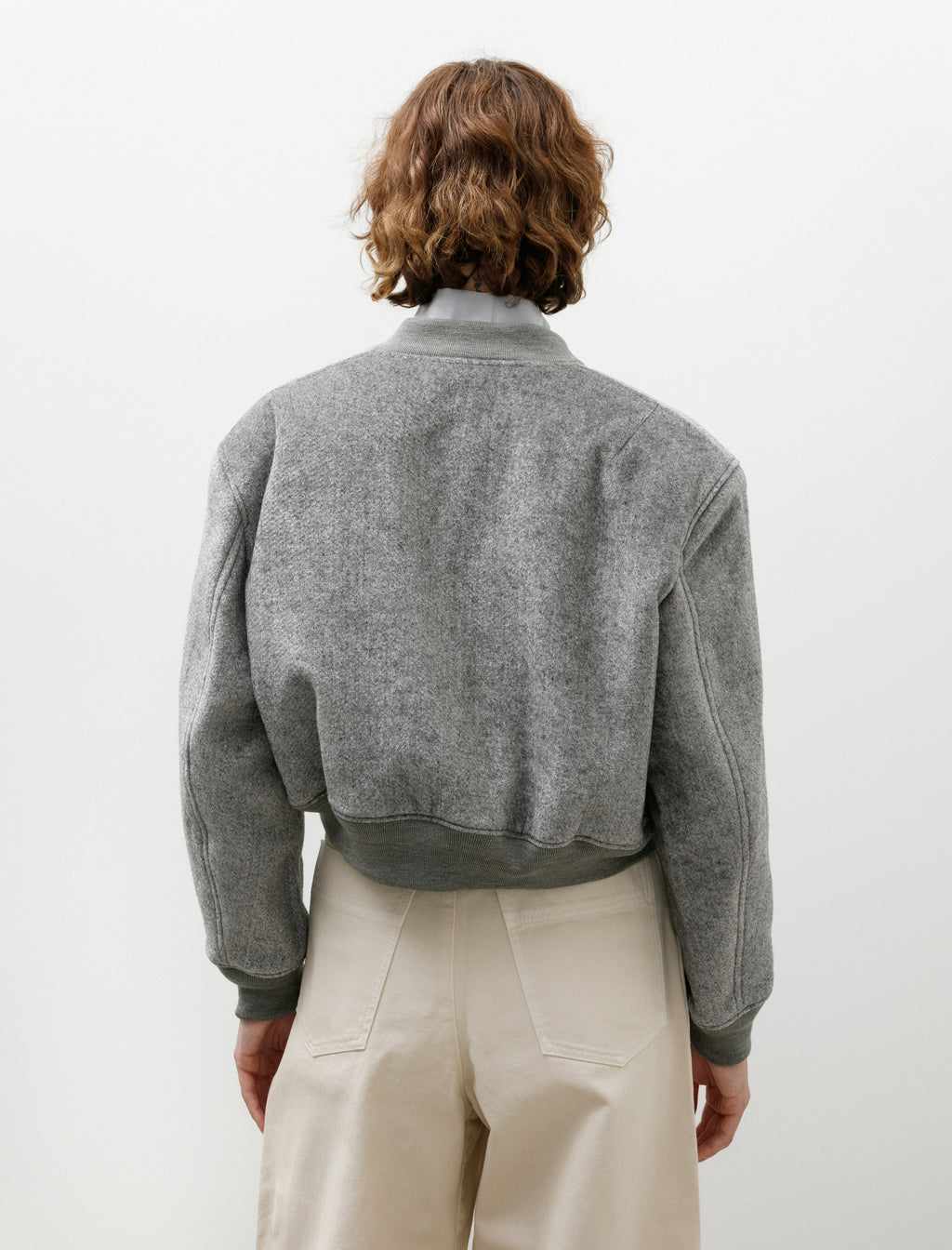 Kanako Sakai Velvet Wool MA-1 Jacket Grey – Neighbour