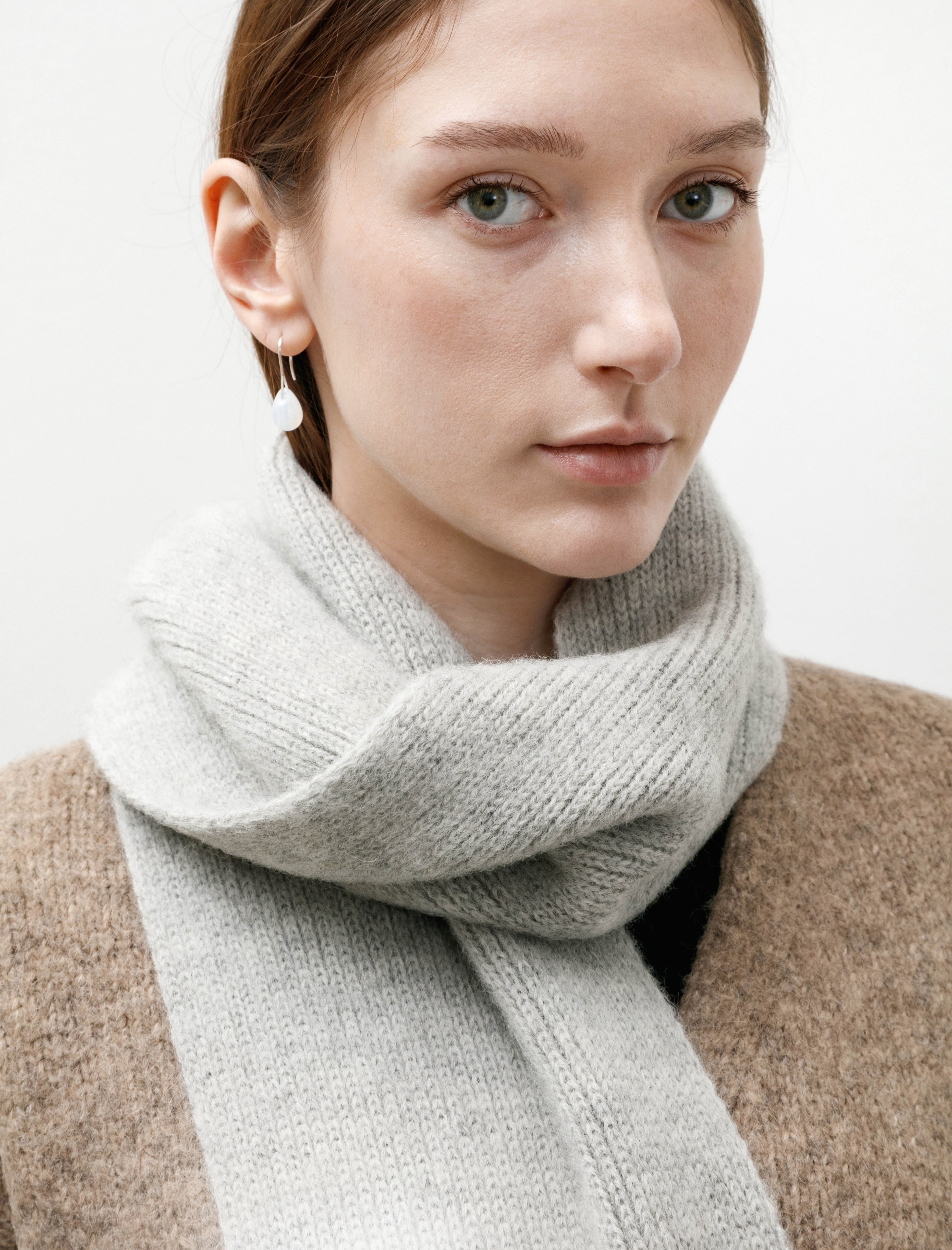 Margaret Howell MHL Selvedge Scarf Light Grey