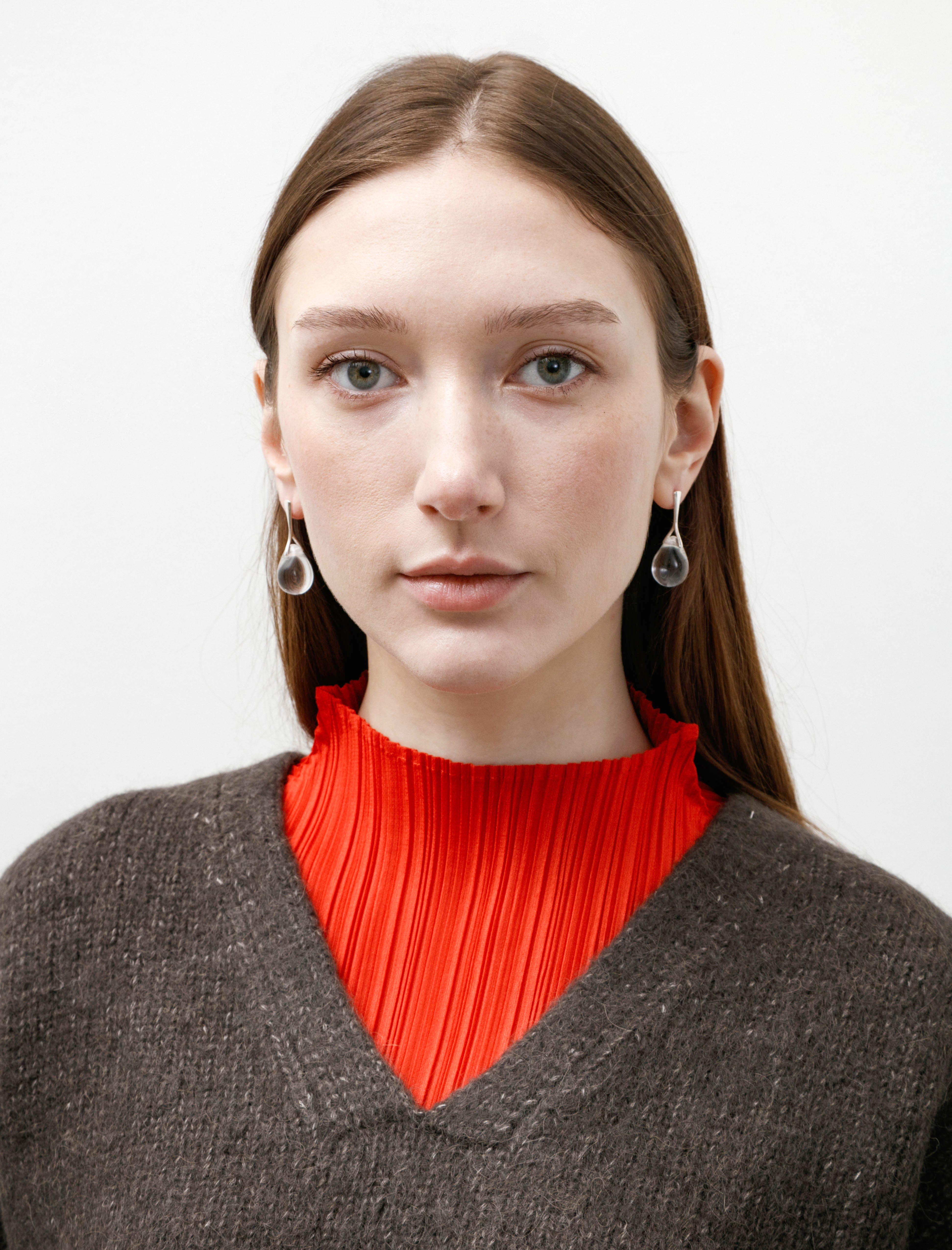 Sisi Joia Gota Nail Earrings Clear