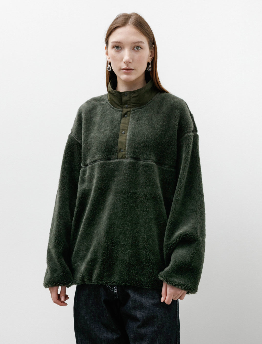 トップス bow.a BOA PULLOVER Graphpaper Wool Boa Pullover Green – Neighbour