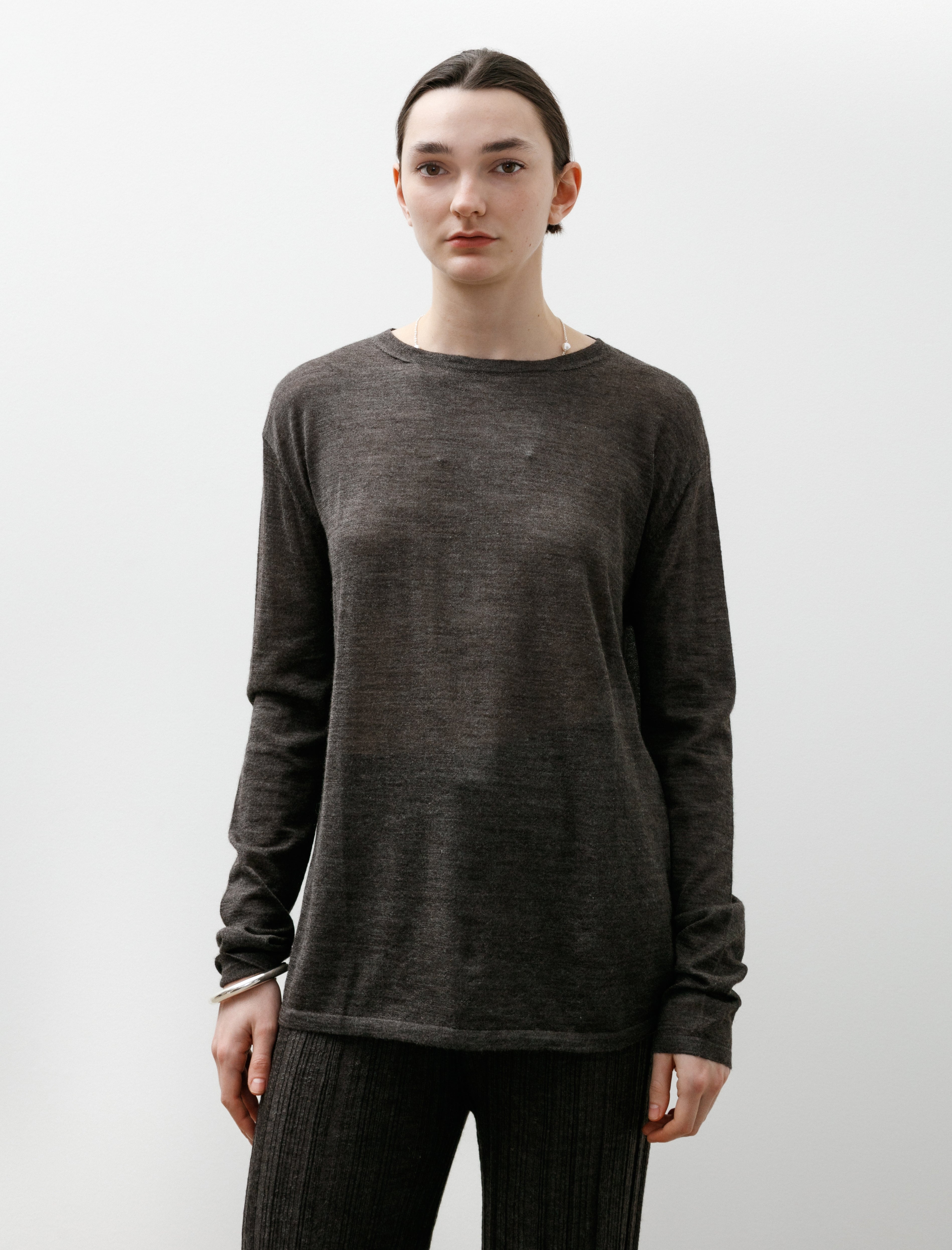 Lauren Manoogian Super Fine Crewneck Blackened
