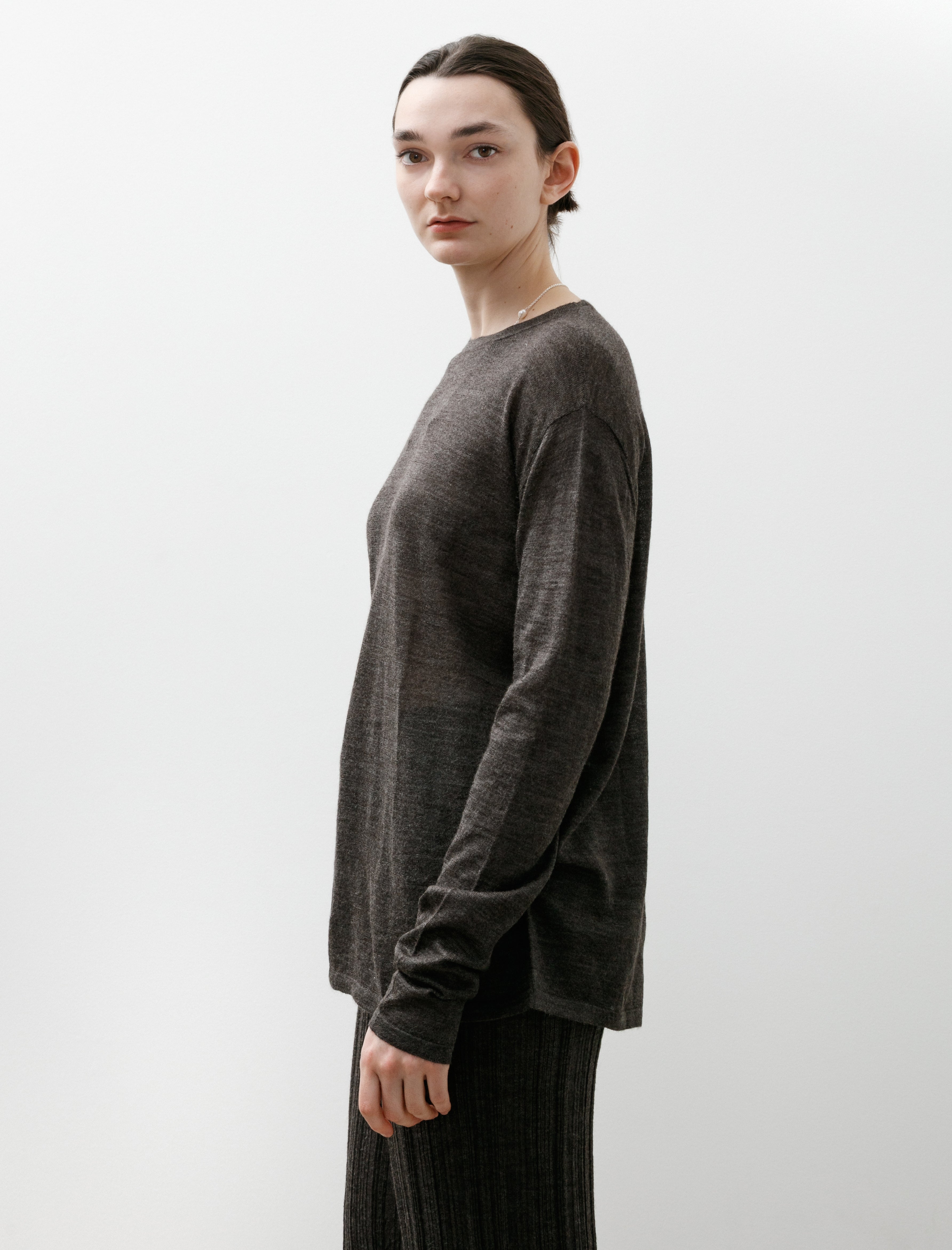 Lauren Manoogian Super Fine Crewneck Blackened