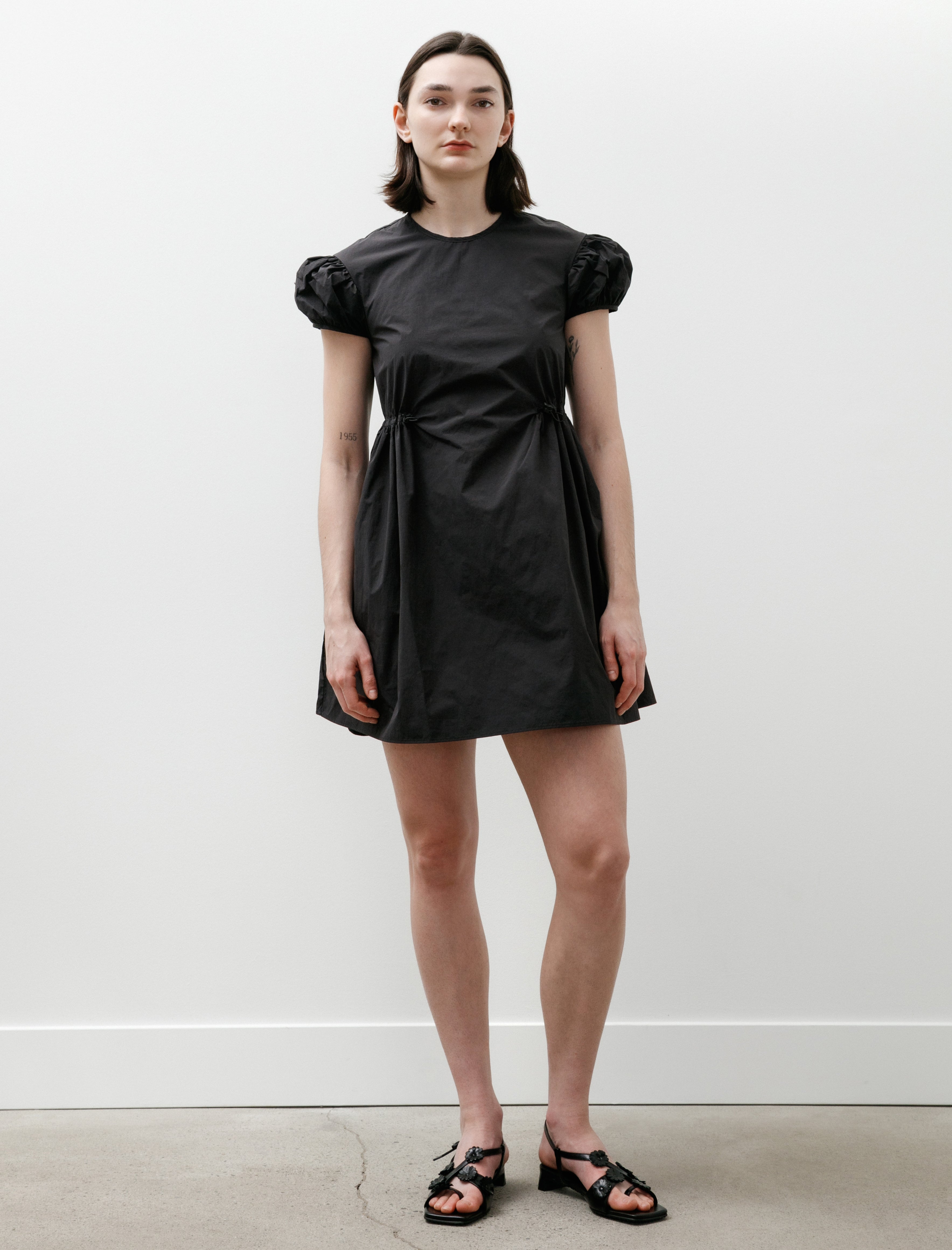 Cecilie Bahnsen Carla Dress Crisp Ripstop Black